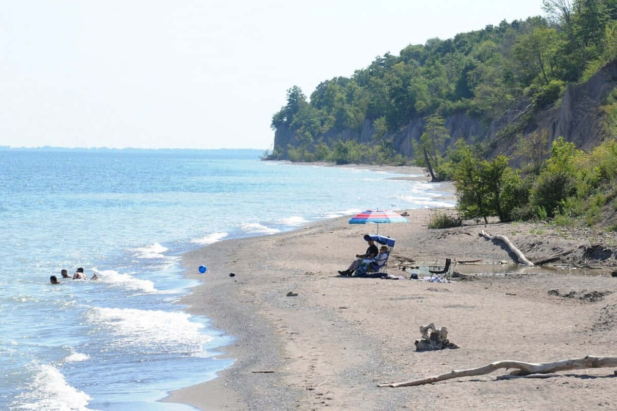 Chatham Kent, beach, summer day, SD Desktop Wallpaper