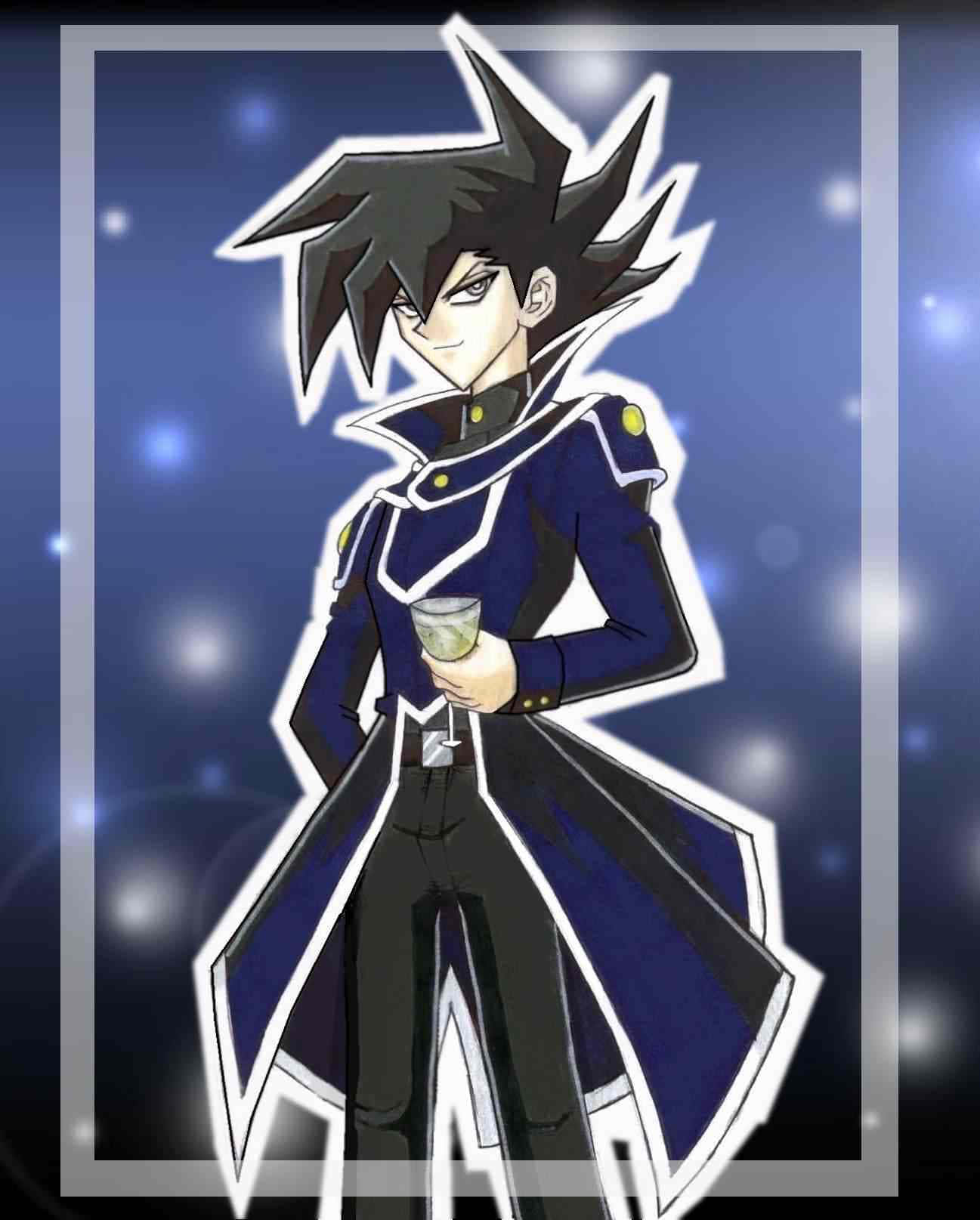 Chazz Princeton, spiky black hair, blue coat, HD Phone Wallpaper