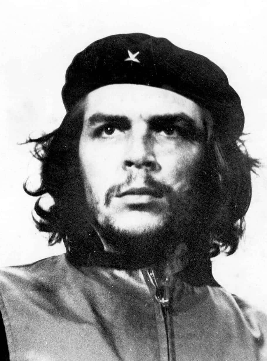 Che Guevara, beret with a star, zippered vest, SD Phone Wallpaper