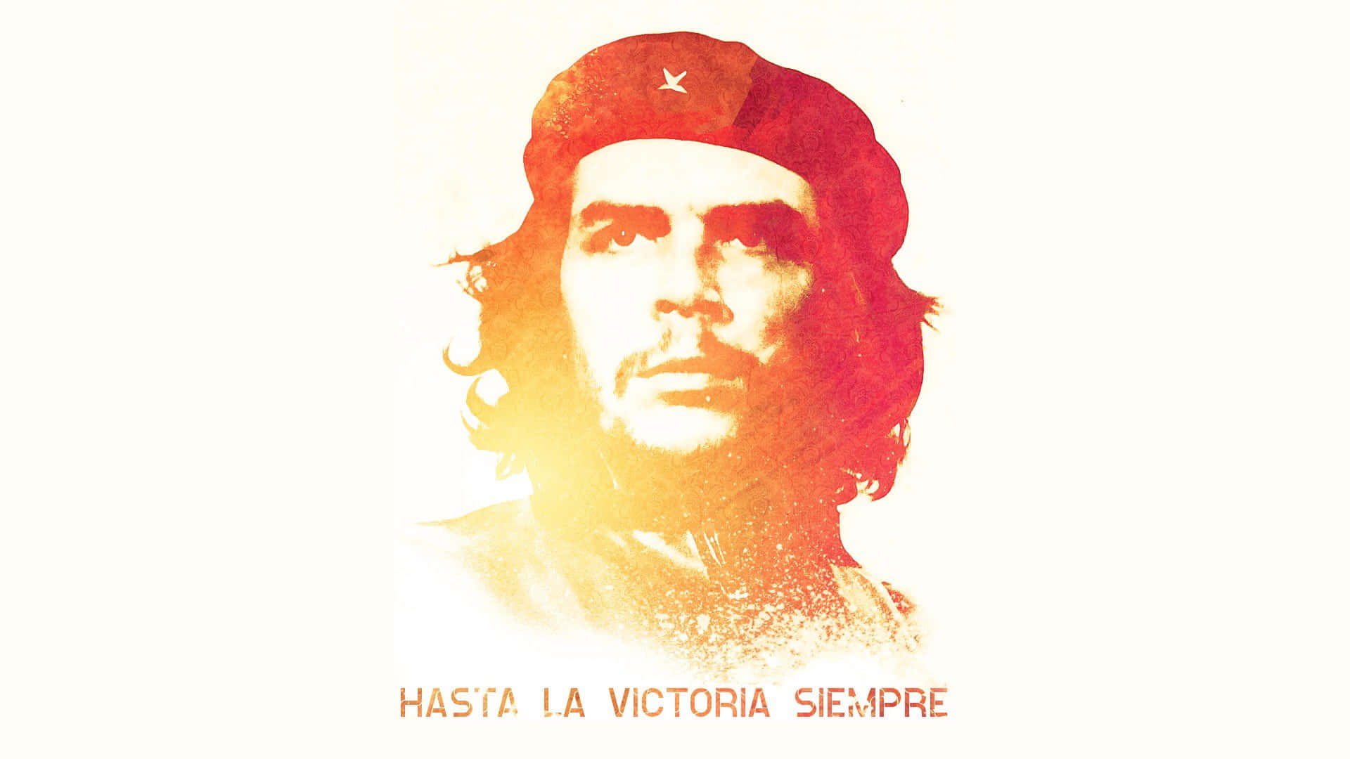 Che Guevara, red and orange tones, hasta la victoria siempre, Full HD Desktop Wallpaper