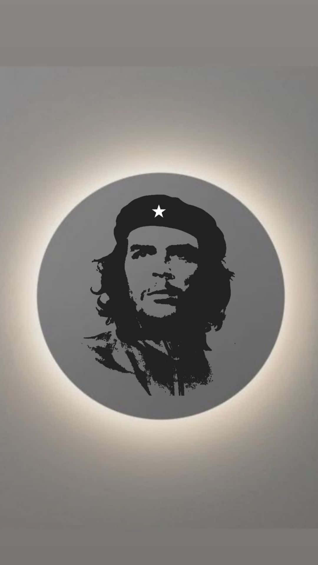 Che Guevara, beret with a star, circular spotlight, Full HD Phone Wallpaper