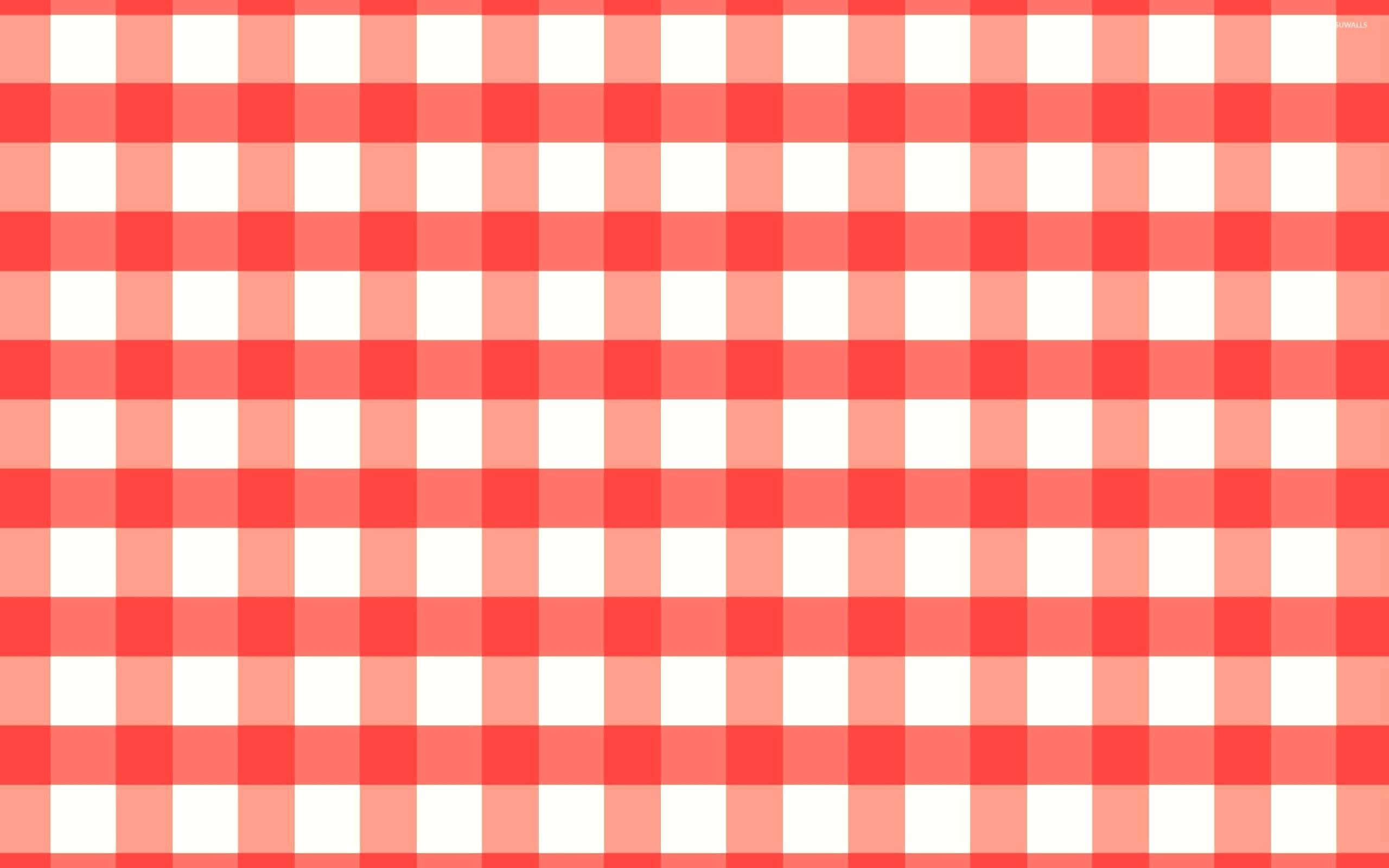 red white checkered pattern, gingham check pattern, red, 2K Desktop Wallpaper