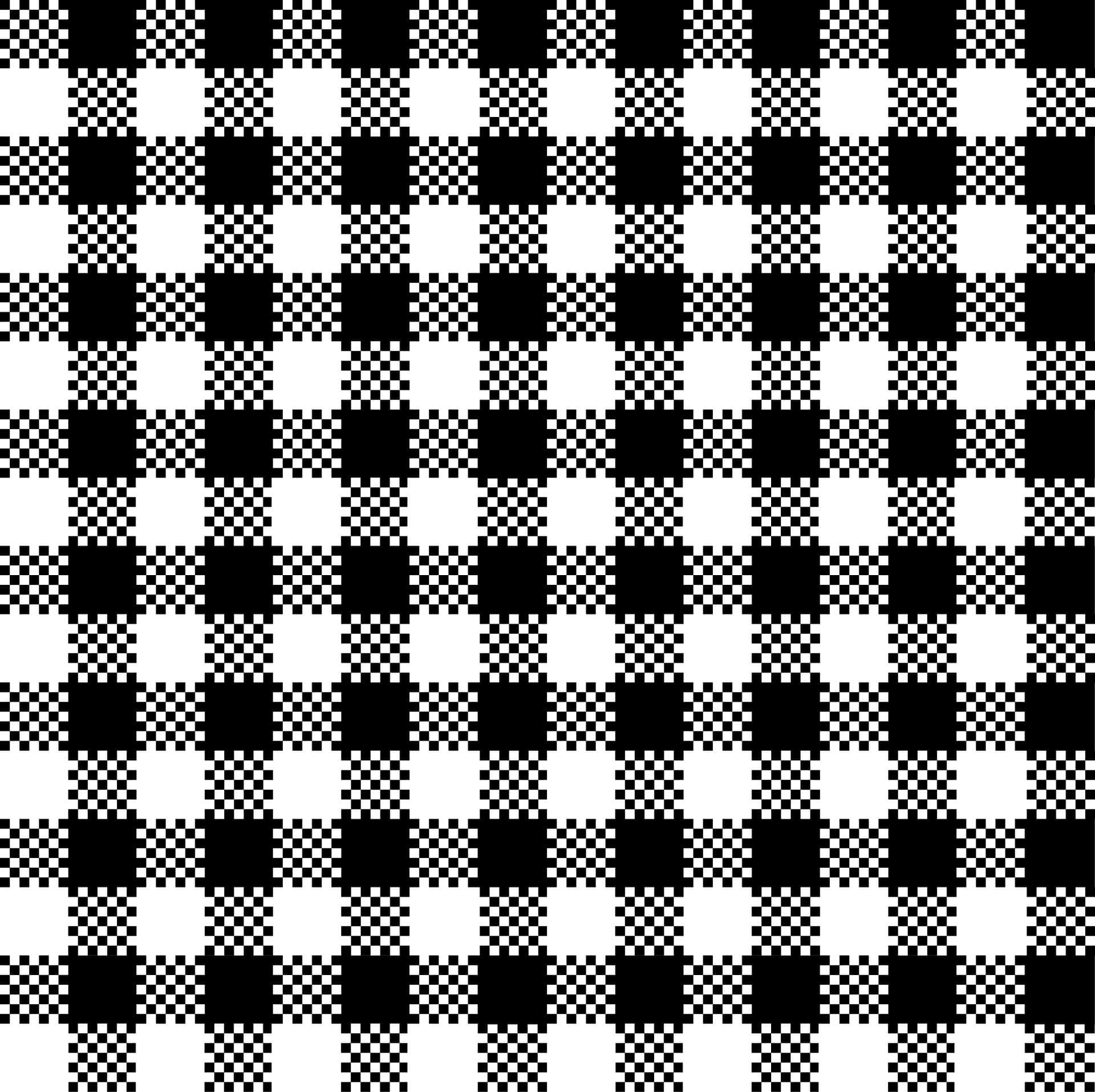 black and white gingham pattern, checkerboard squares, halftone dots, Full HD Desktop Wallpaper