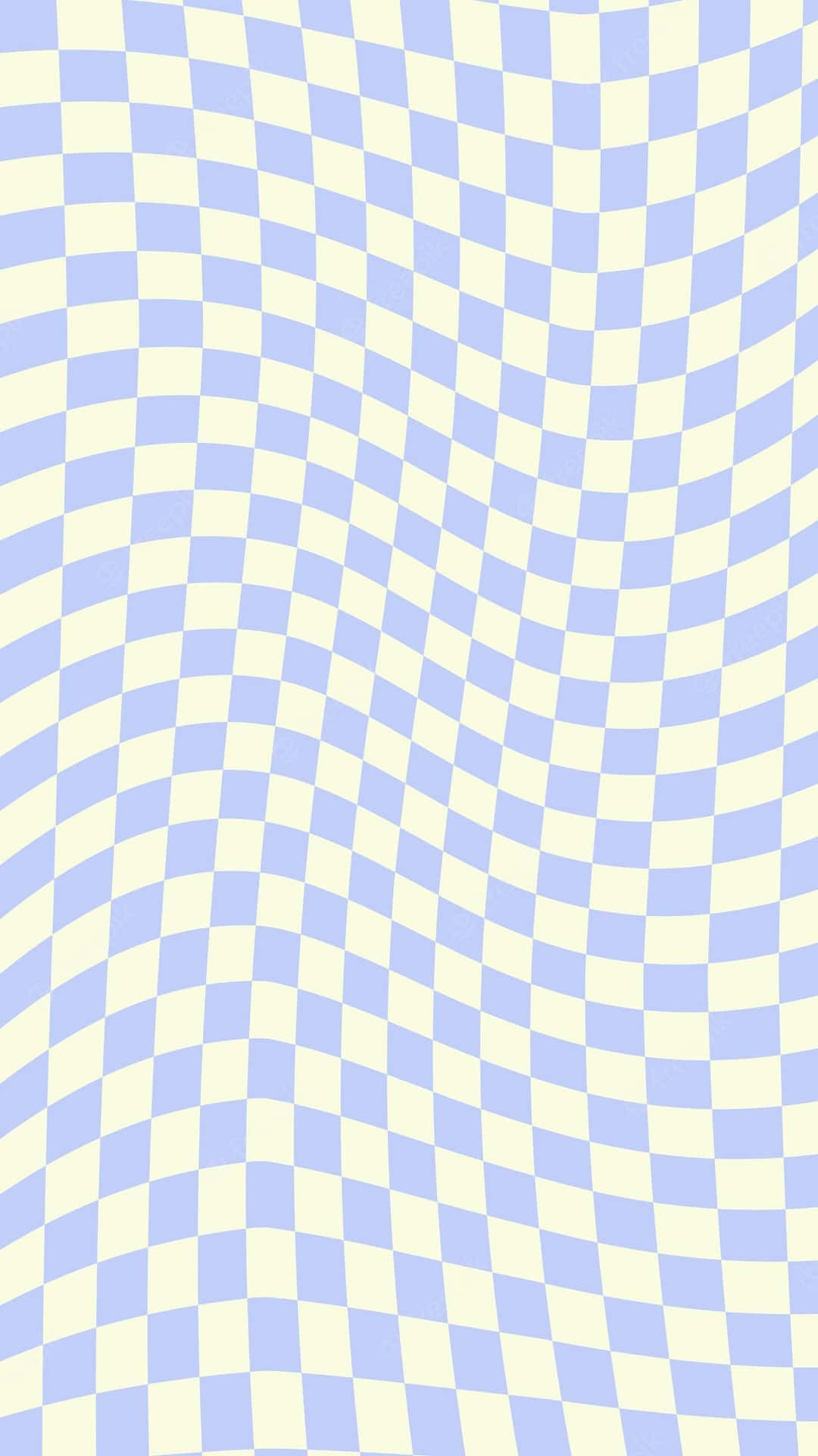 blue white checkered wave pattern, light blue, cream, Full HD Phone Wallpaper