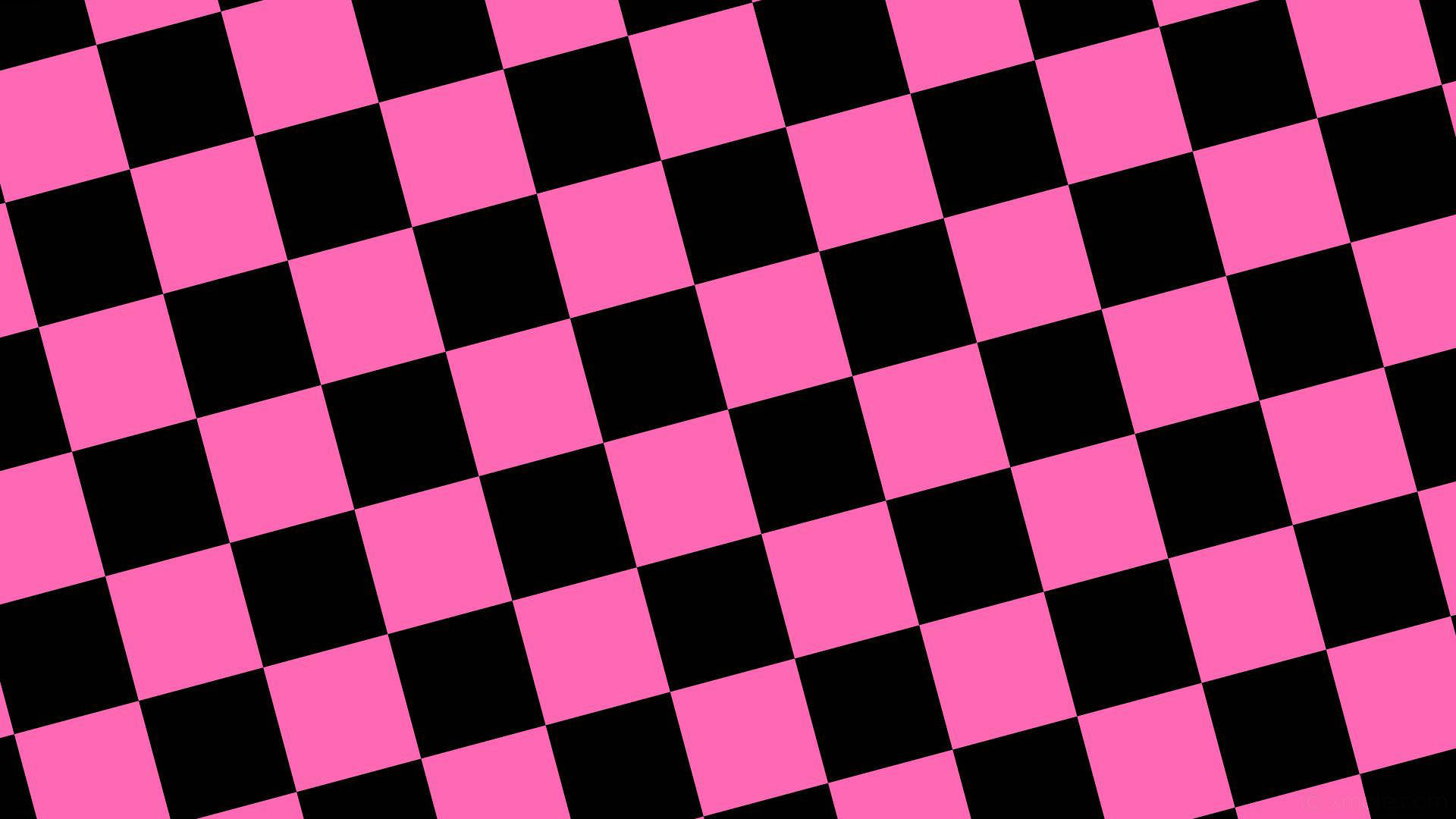 diagonal squares, black and pink, checkerboard pattern, Full HD Desktop Wallpaper
