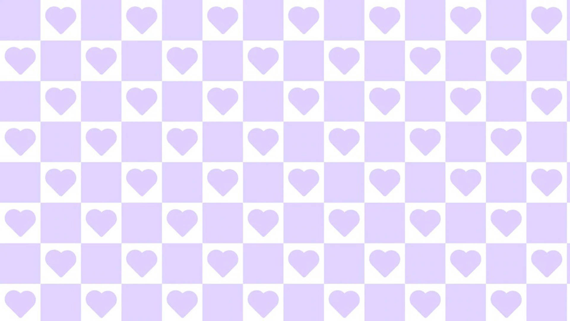 purple pastel aesthetic, checkers, hearts, Full HD Desktop Wallpaper