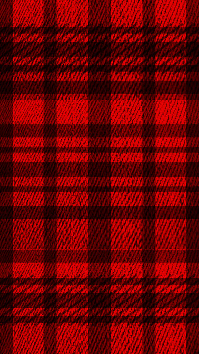 red and black tartan plaid, bold red and black plaid fabric, textured weave pattern, SD Phone Wallpaper