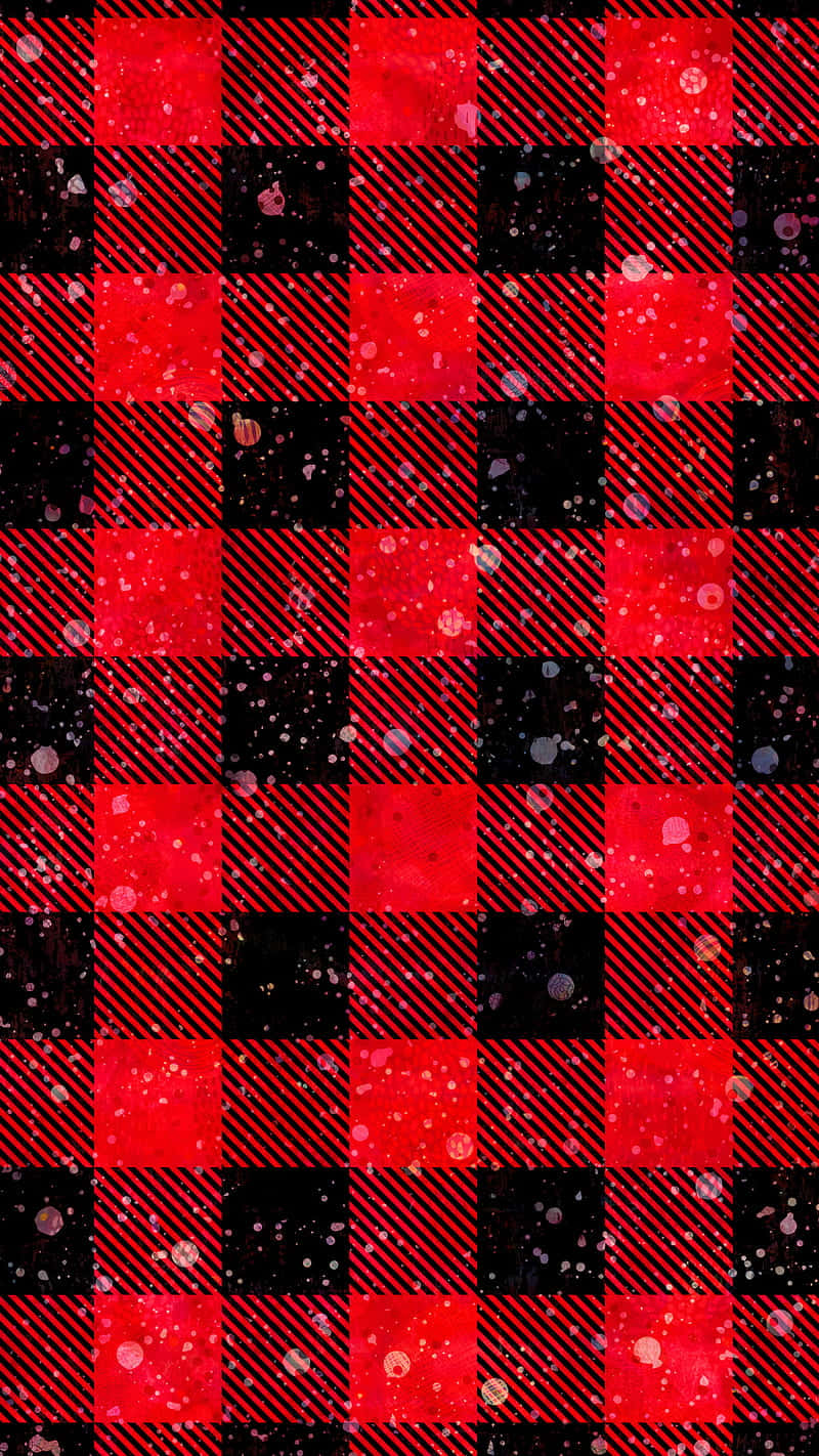 black and red plaid, buffalo check pattern, diagonal stripes, HD Phone Wallpaper