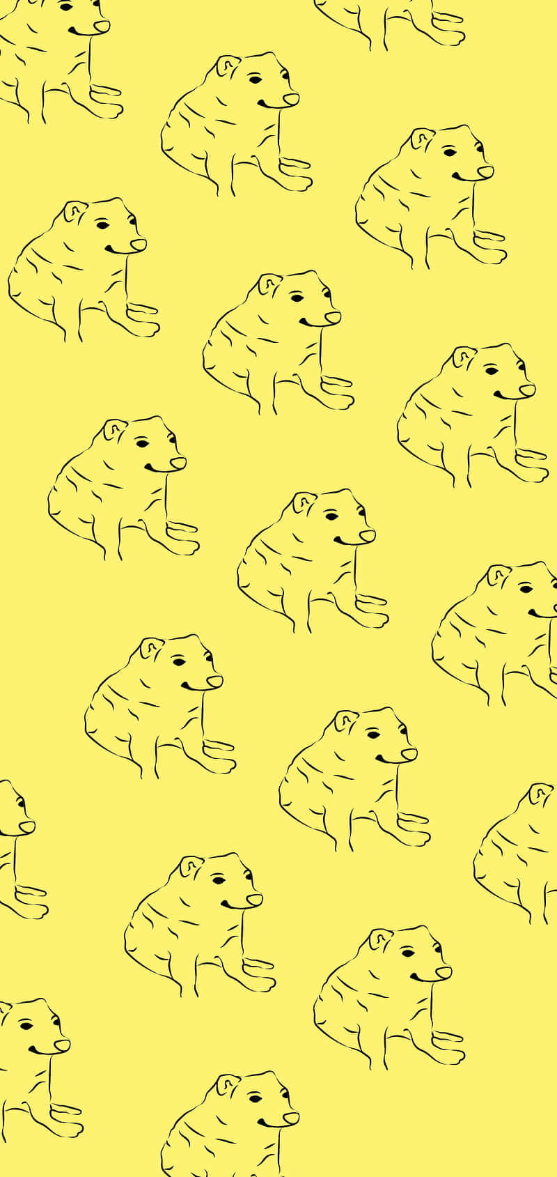 Cheems, black, yellow, HD Phone Wallpaper