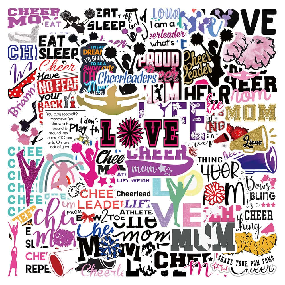 cheerleading, pom-poms, text, SD Desktop Wallpaper