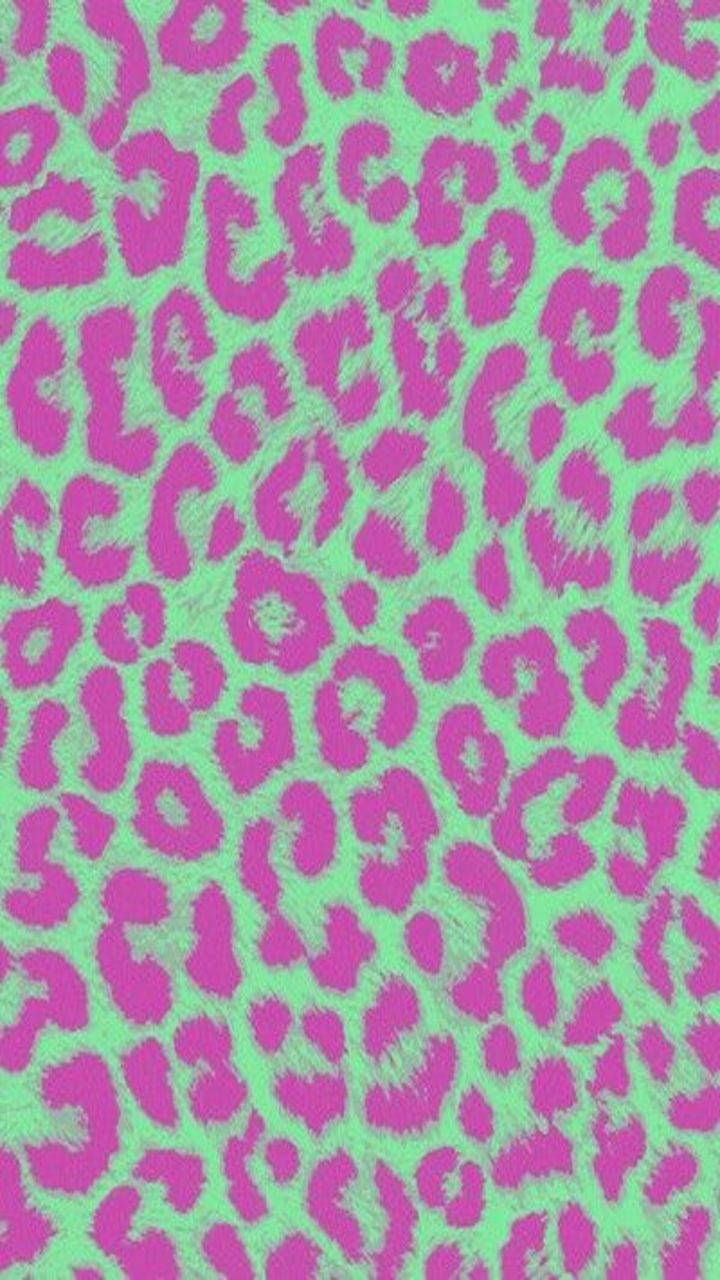 Pink, Green, Cheetah Print, HD Phone Wallpaper