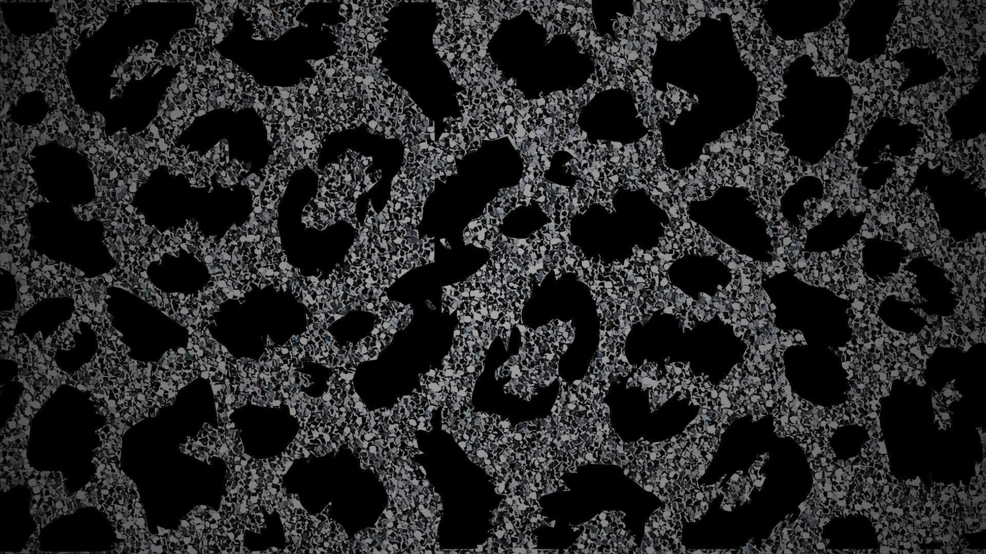 black cheetah print, leopard print pattern, textured speckled background, Full HD Desktop Wallpaper