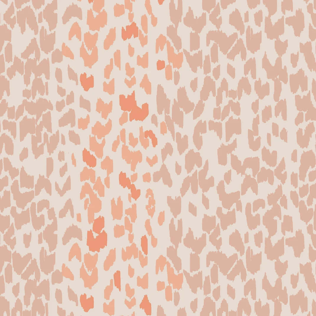 cheetah print pattern, peach, coral, SD Desktop Wallpaper