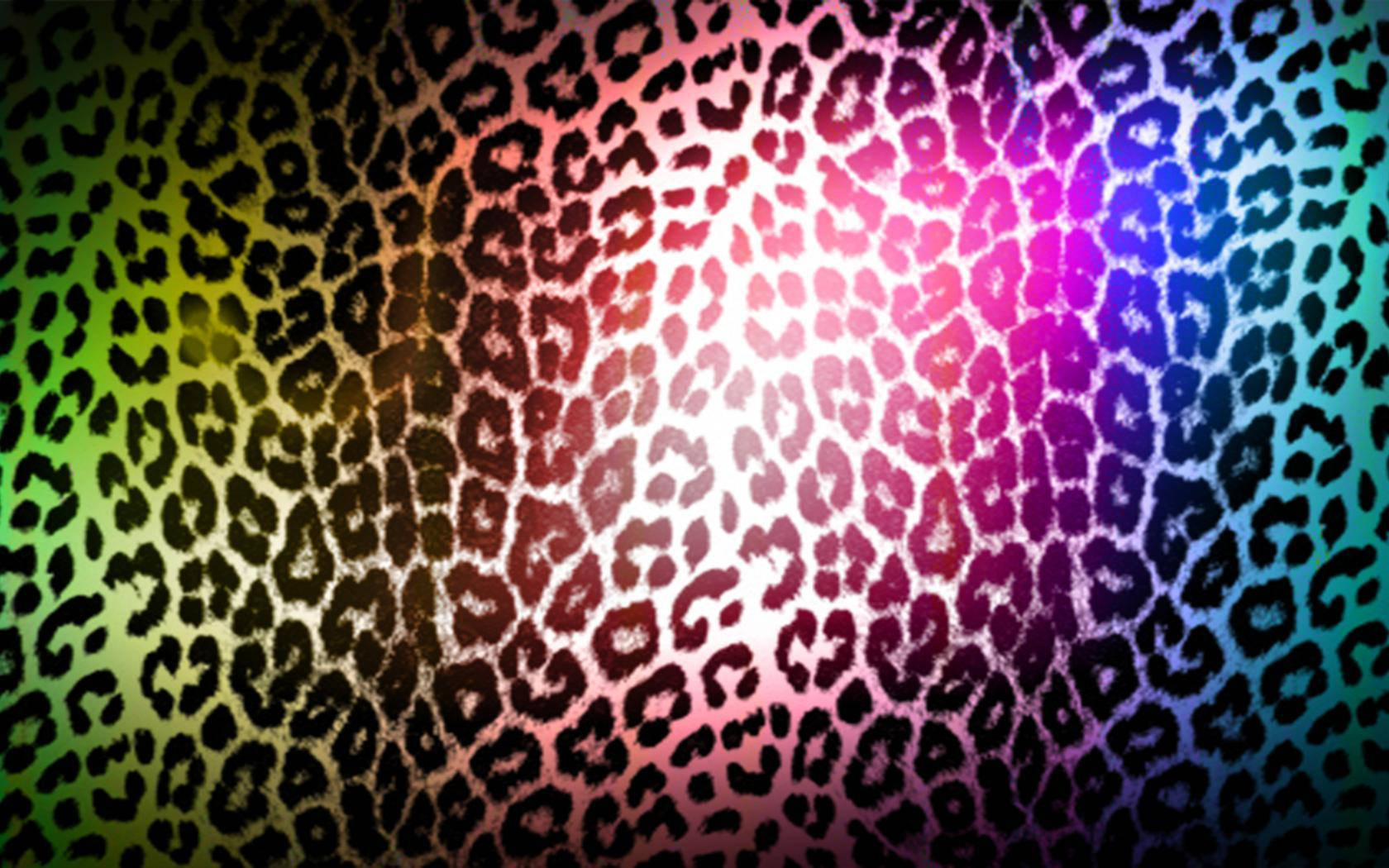 Cheetah Print Rainbow, rainbow gradient, leopard print pattern, HD Desktop Wallpaper