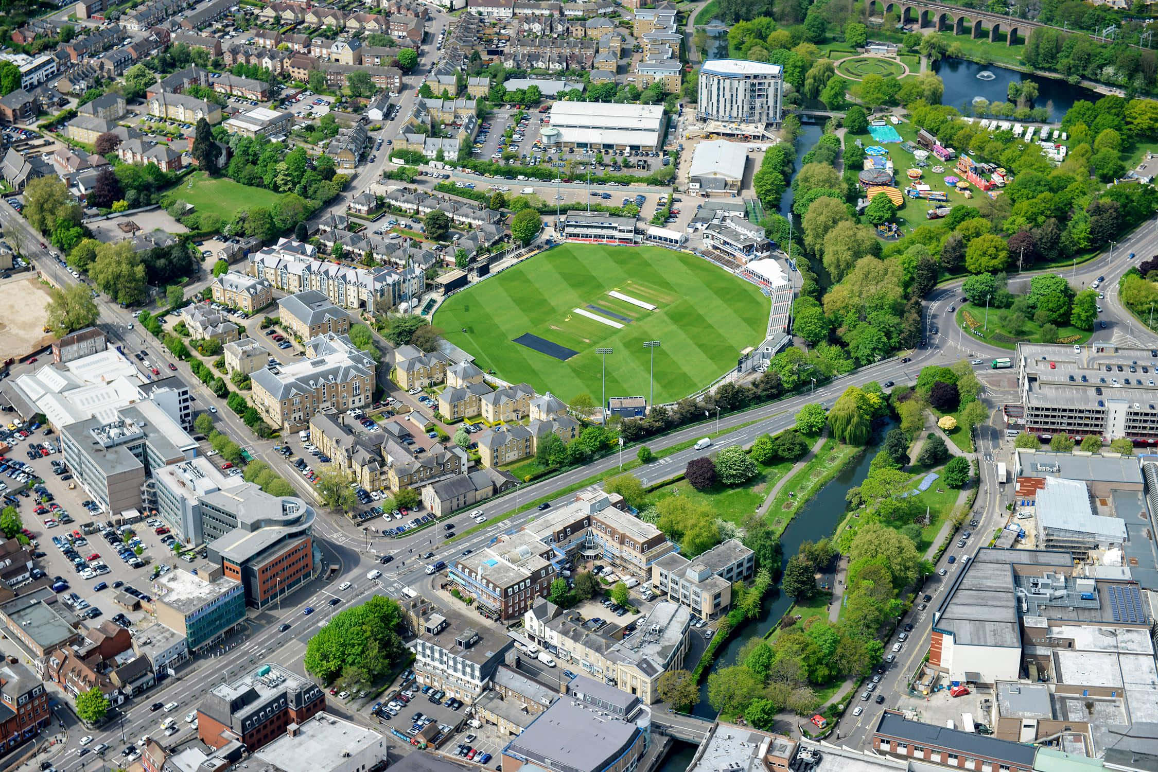 Chelmsford, United Kingdom, cricket ground, Full HD Desktop Wallpaper