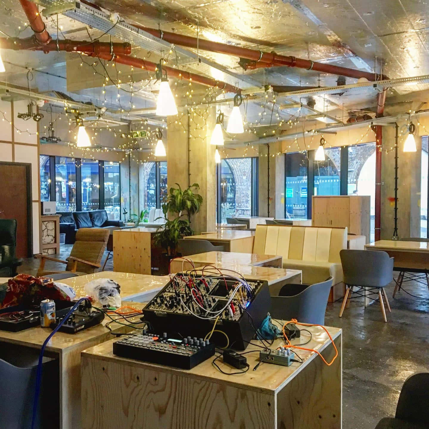 Chelmsford United Kingdom, modern co-working space, exposed ceiling pipes, HD Desktop Wallpaper