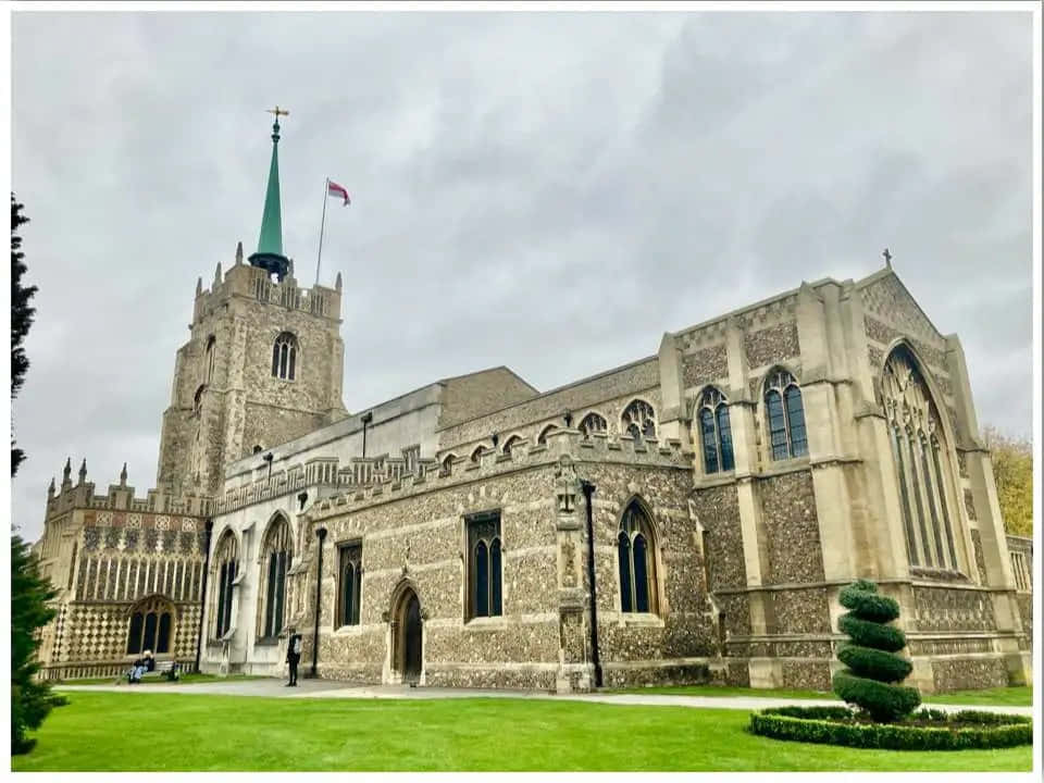 Chelmsford, United Kingdom, stone cathedral, SD Desktop Wallpaper