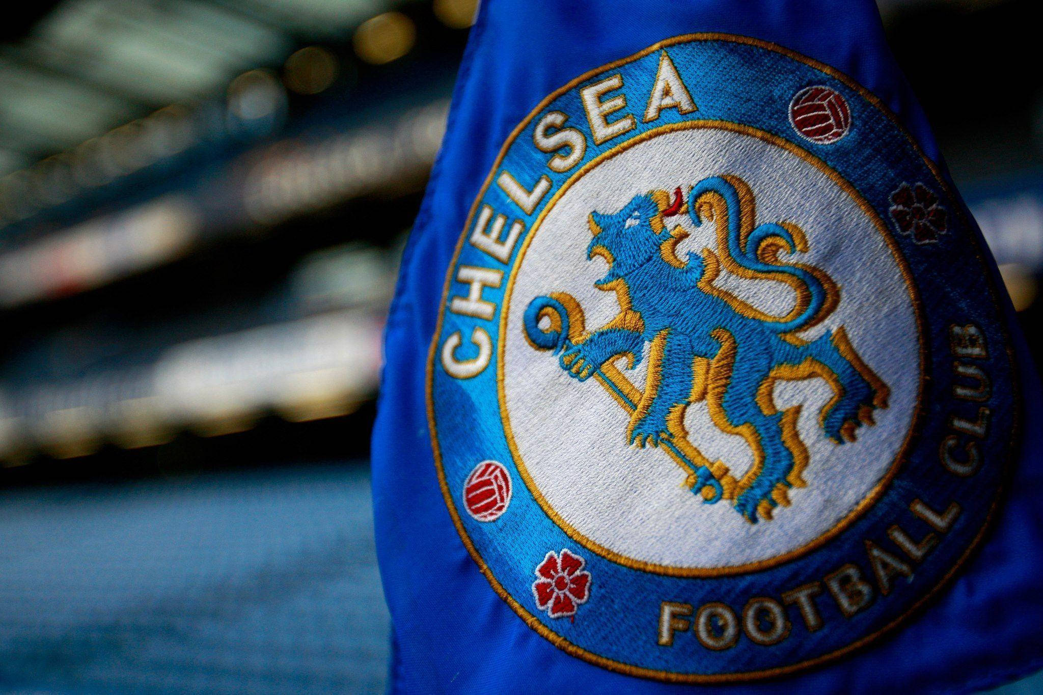 Chelsea FC, corner flag, blue flag, Full HD Desktop Wallpaper