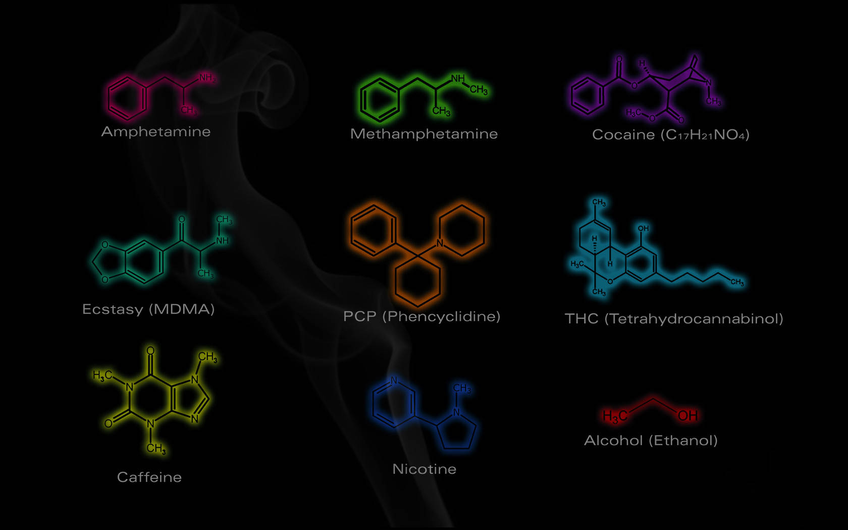 Chemistry, Ecstasy, Cocaine, HD Desktop Wallpaper