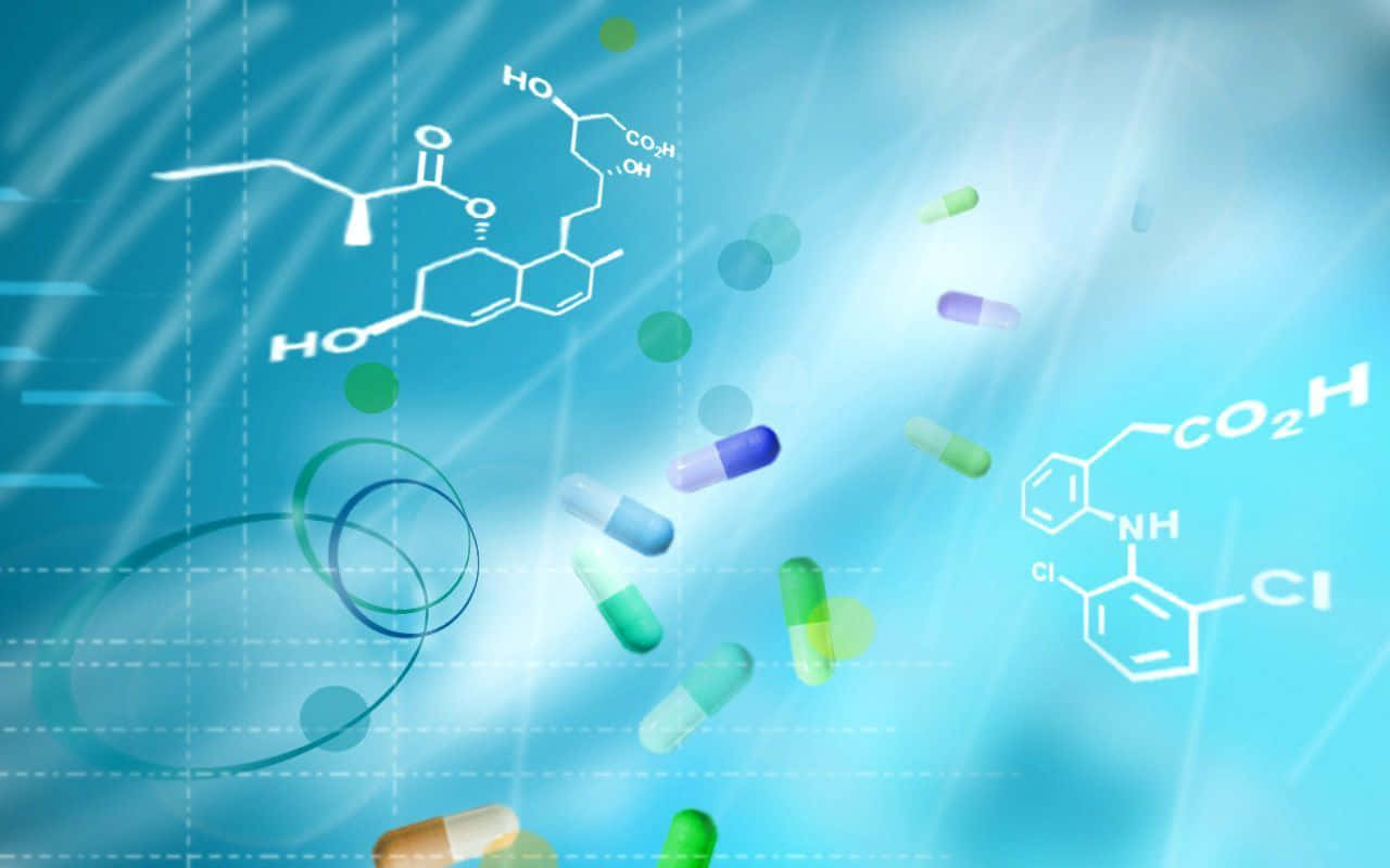 HD Medical, capsules, chemical formulas, HD Desktop Wallpaper