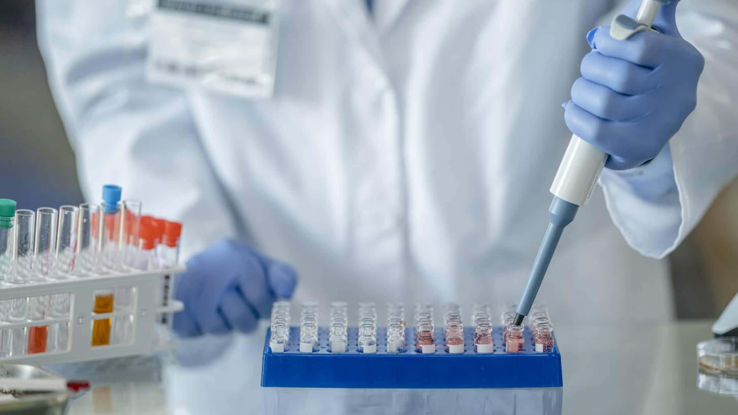 laboratory, pipette, test tubes, Full HD Desktop Wallpaper