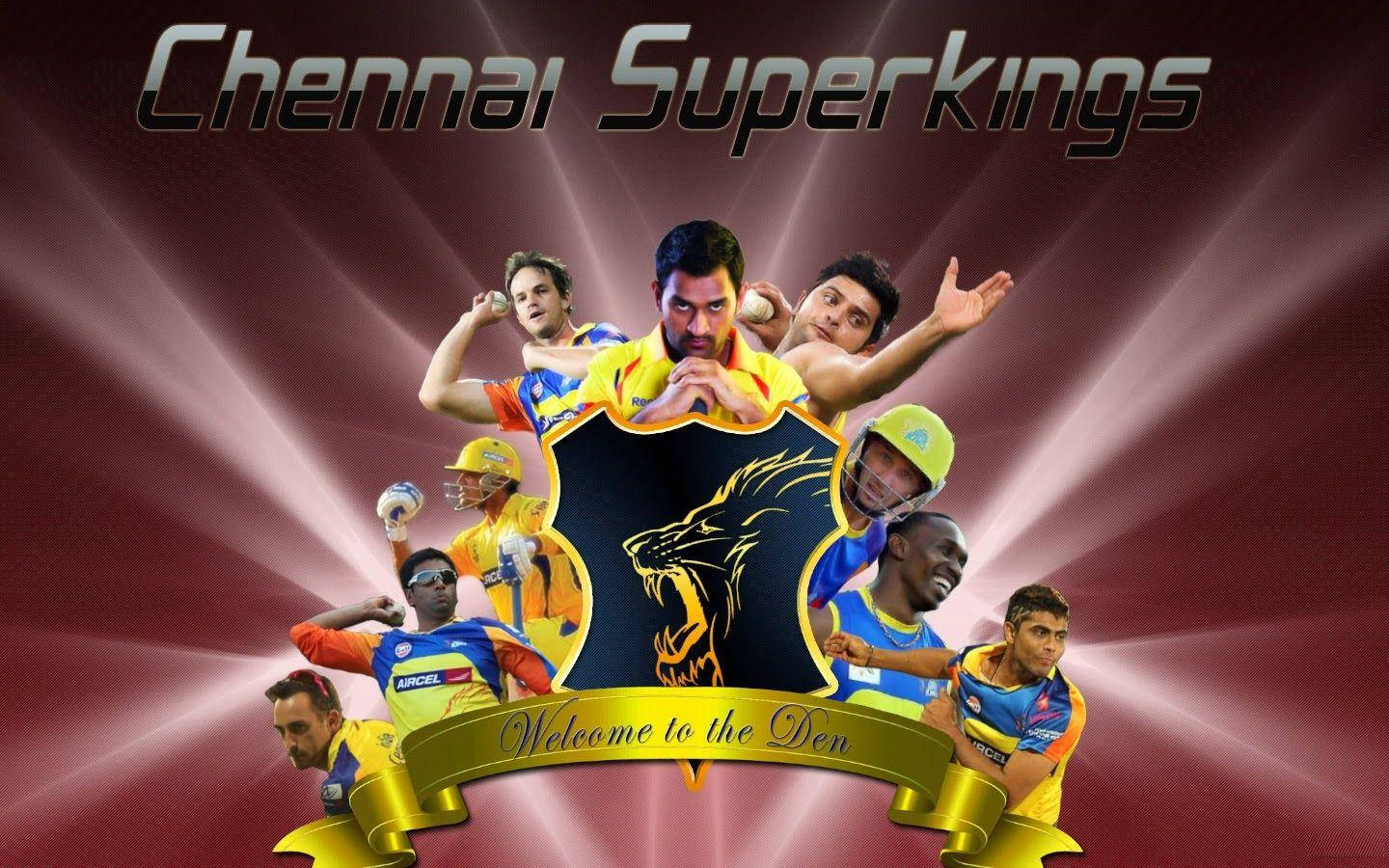Chennai Super Kings, roaring lion crest, radiant maroon background, HD Desktop Wallpaper