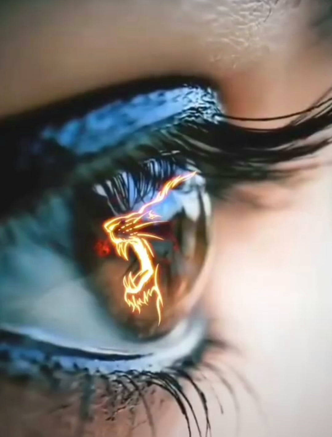 Chennai Super Kings, lion eye, fiery glowing dragon, HD Phone Wallpaper