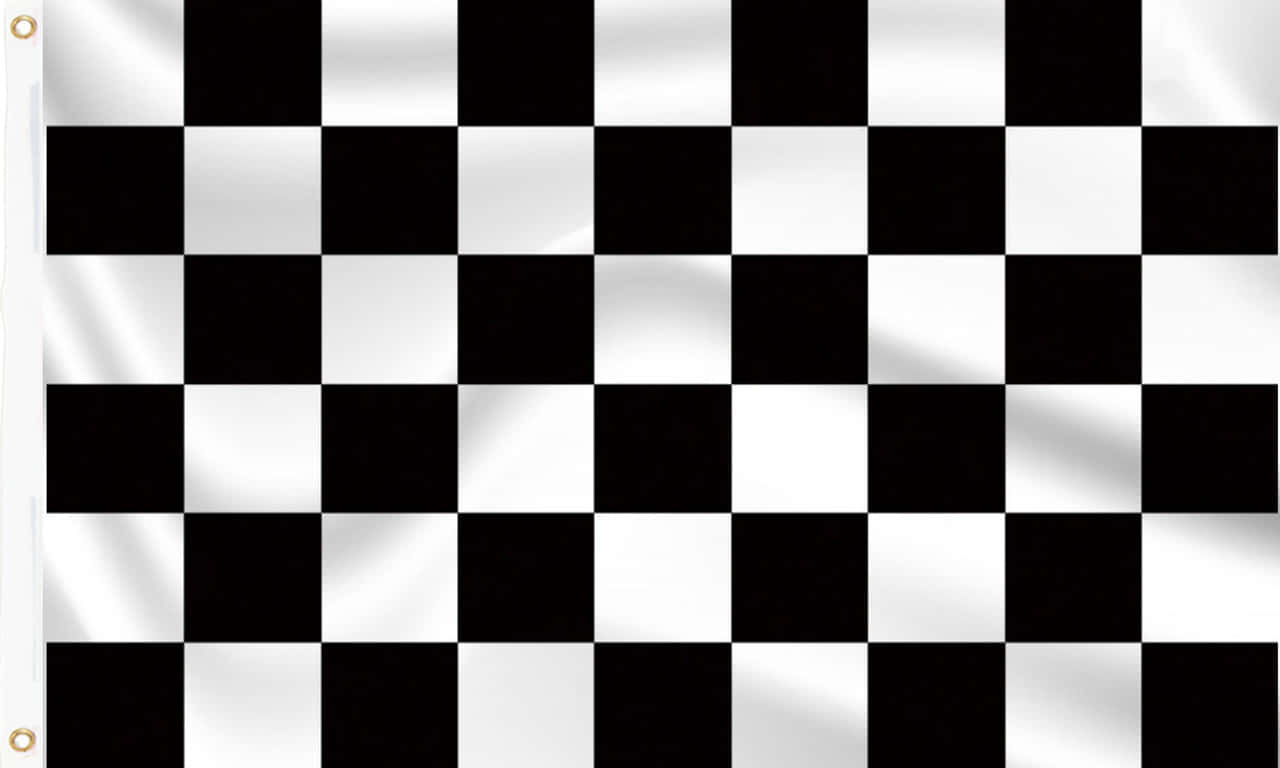 checkered racing flag, black and white, fabric folds, HD Desktop Wallpaper