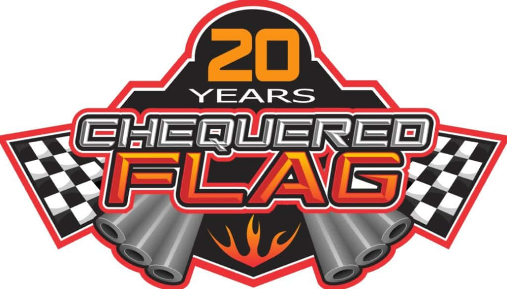 Chequered Flag, checkered flags exhaust pipes, flame accents, SD Desktop Wallpaper