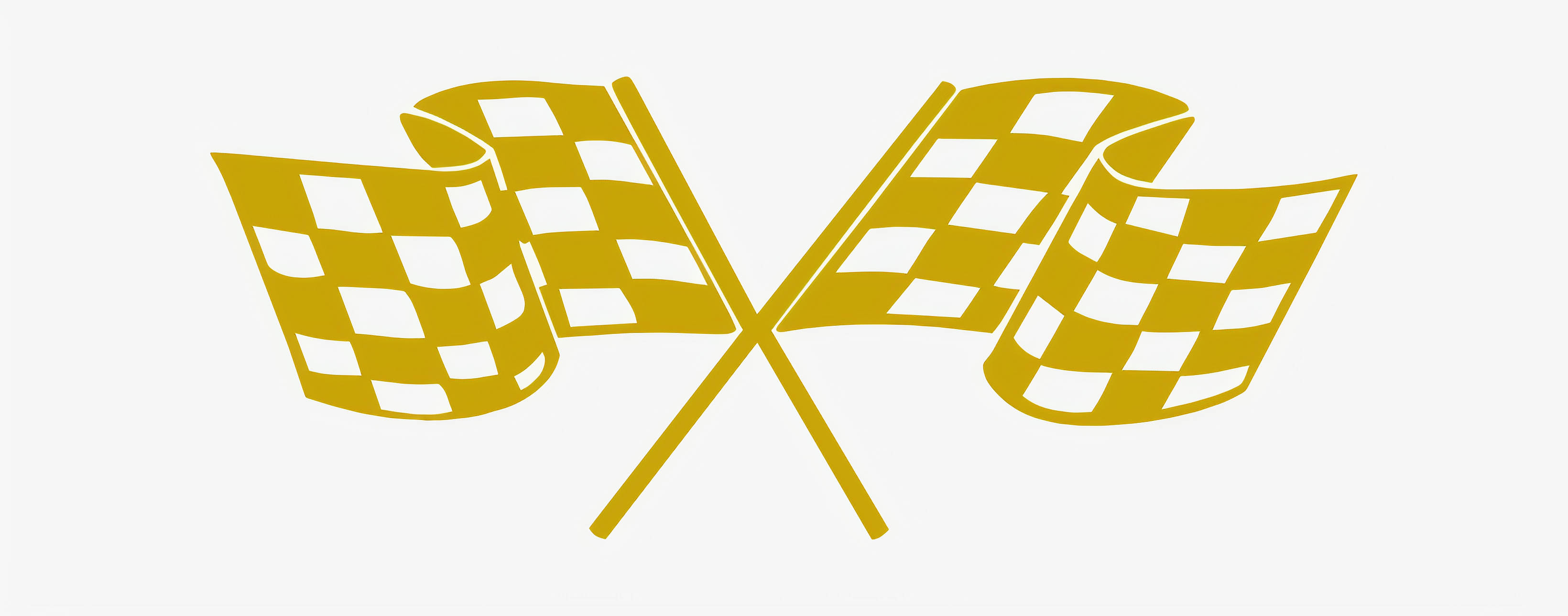 gold checkered flags, plain background, bold geometric patterns, 2K Desktop Wallpaper