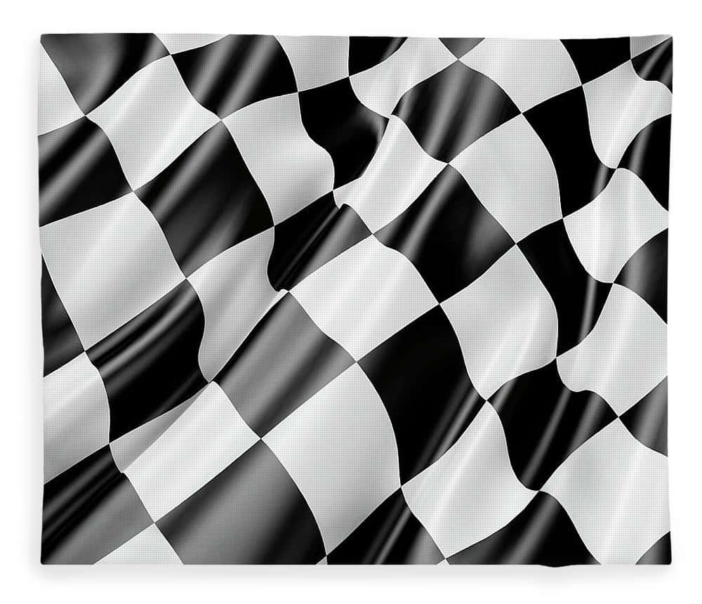 chequered flag, race track, black and white checkered, SD Desktop Wallpaper