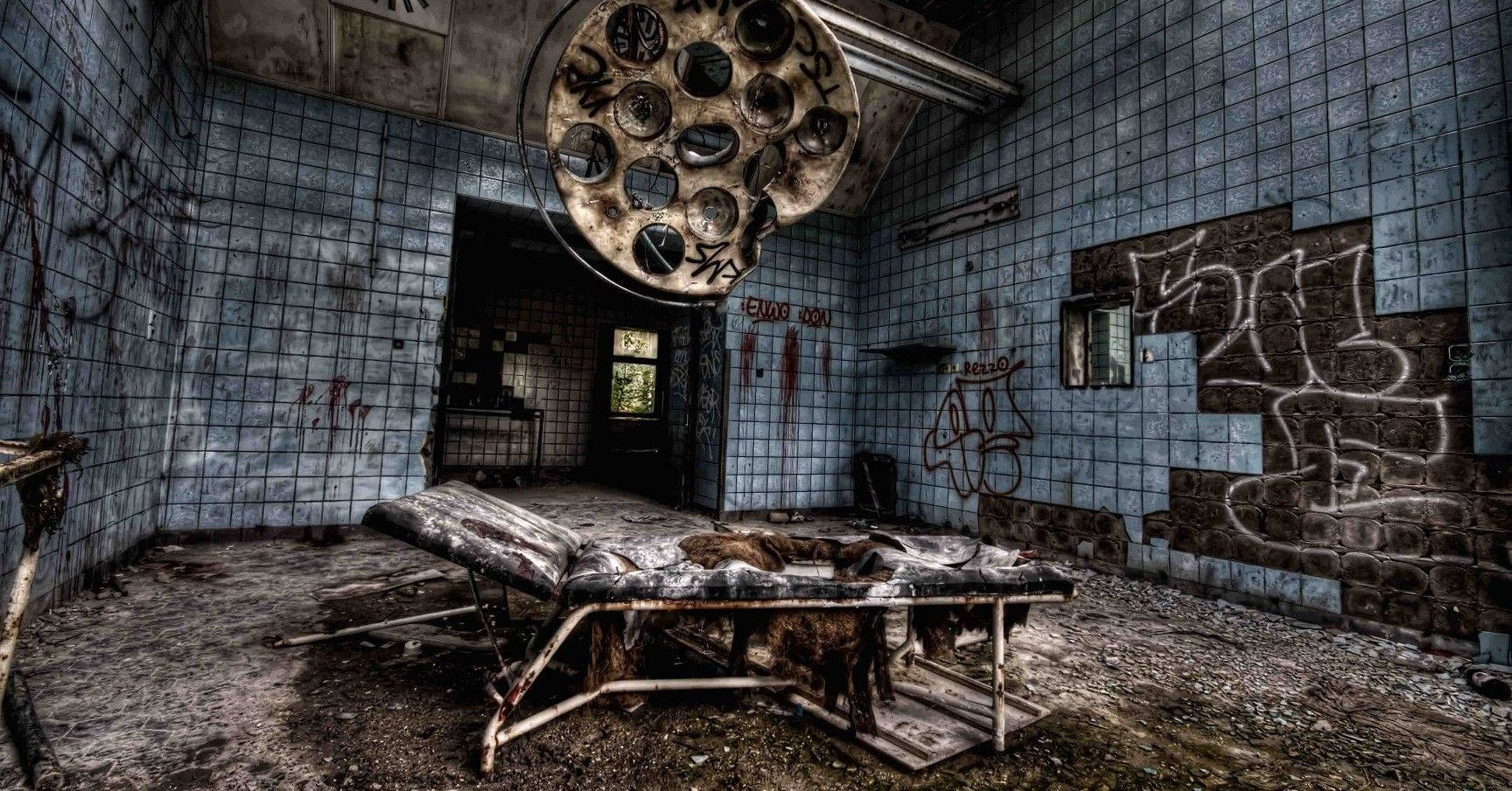 Chernobyl, abandoned hospital facility, operating room, HD Desktop Wallpaper
