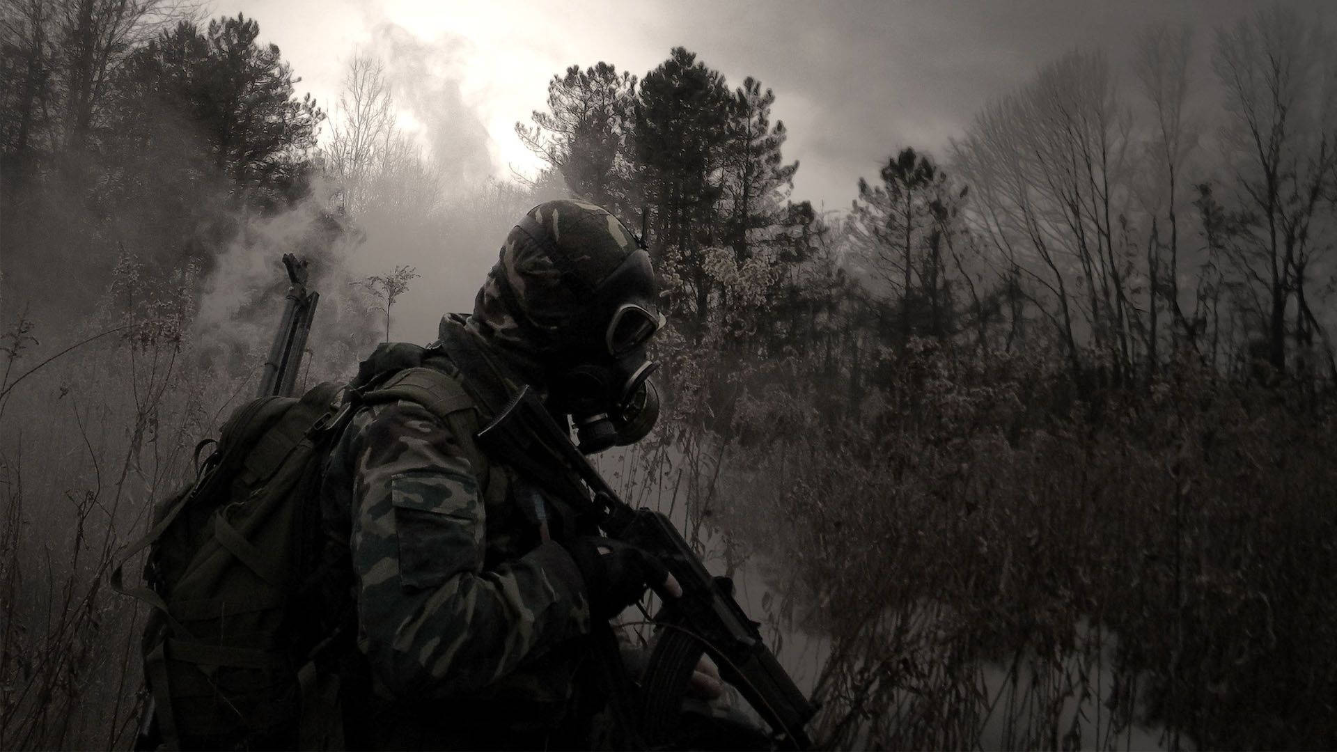 Chernobyl, military guard, camouflage gear, Full HD Desktop Wallpaper