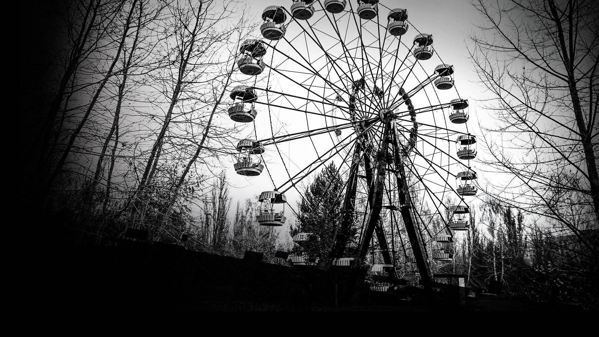 Chernobyl, Ferris wheel, abandoned, Full HD Desktop Wallpaper