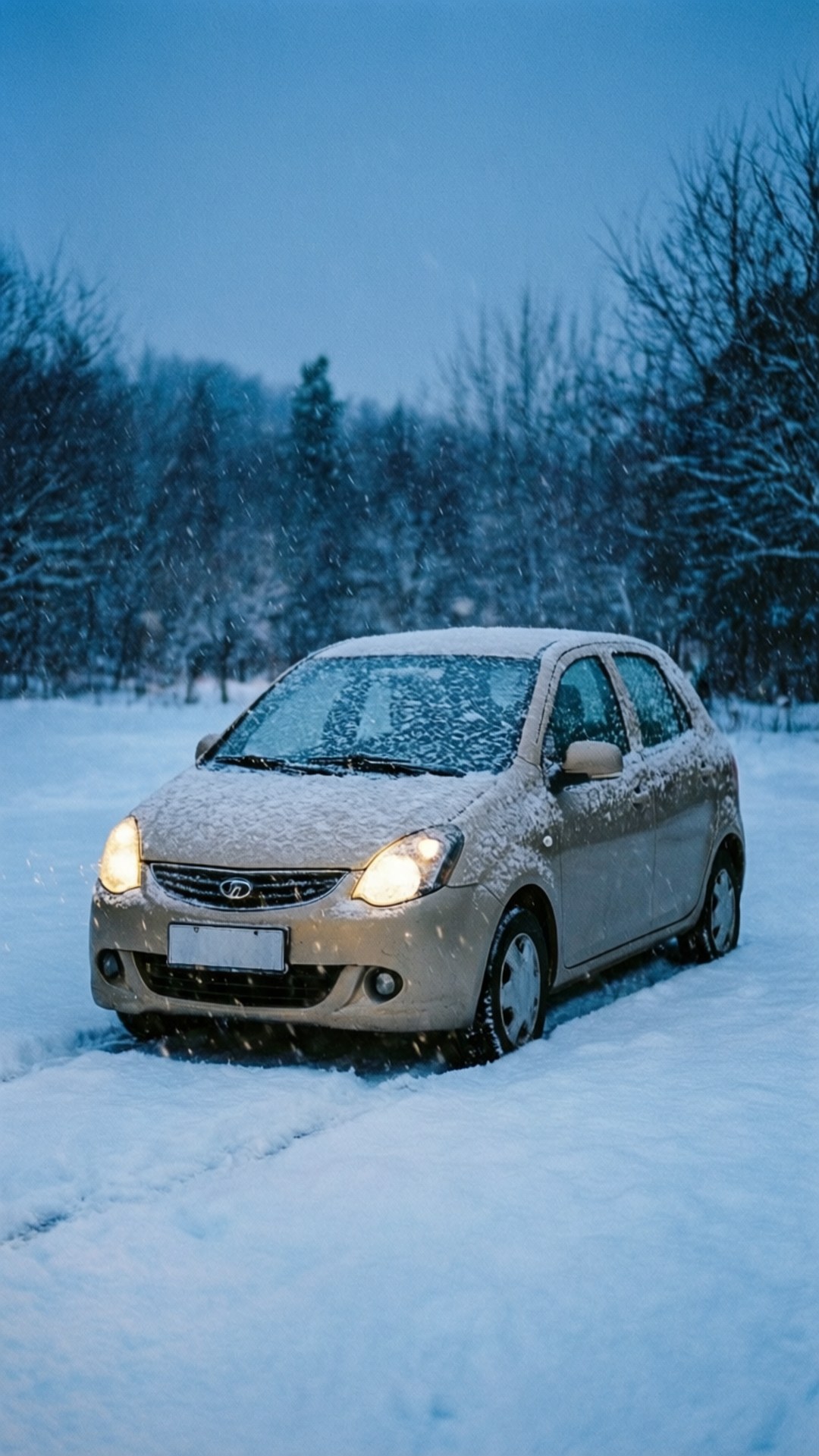 Chery A3, snowfall, winter landscape, Full HD Phone Wallpaper