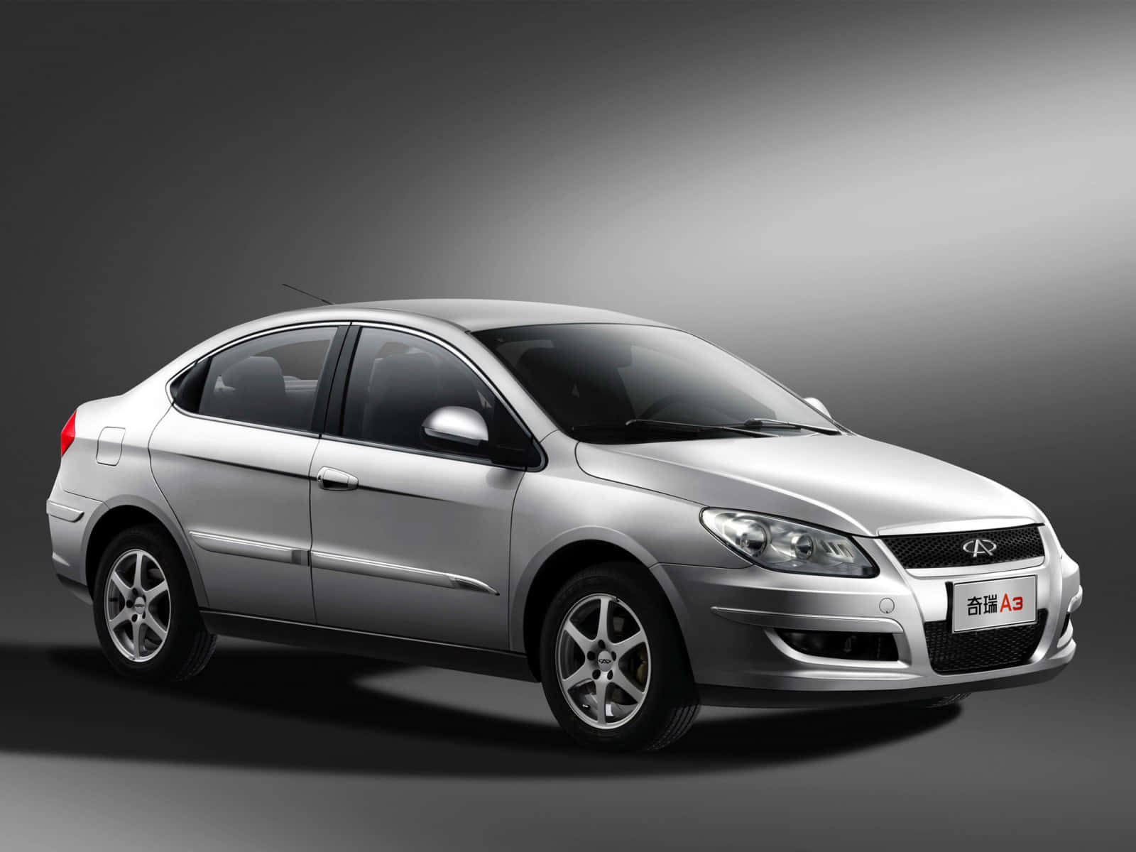 Chery A3, sleek silver sedan, glossy finish, HD Desktop Wallpaper