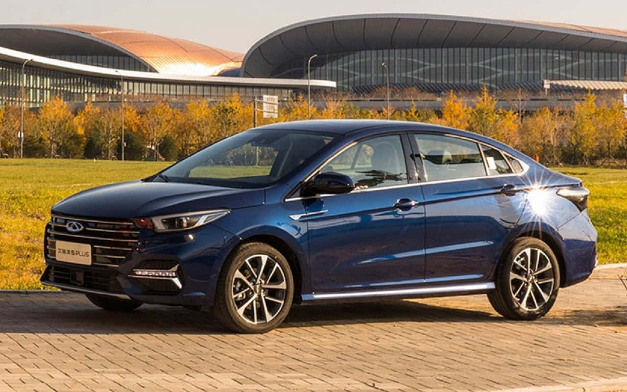Chery Arrizo 5, blue, sleek, HD Desktop Wallpaper
