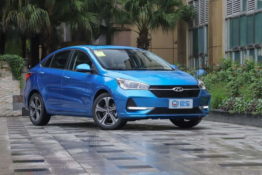 Chery Arrizo 5, vibrant blue, daylight, SD Desktop Wallpaper