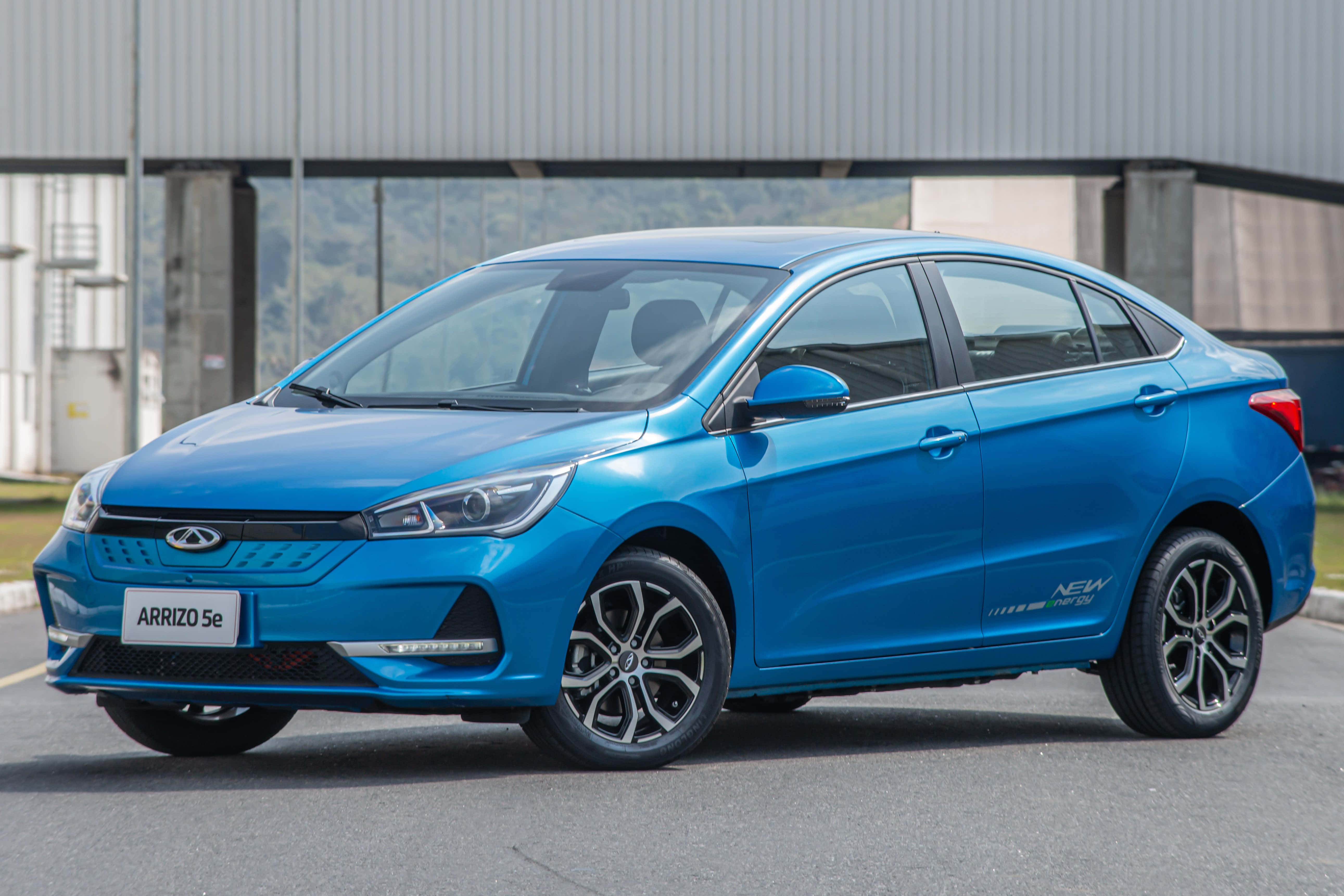 Chery Arrizo 5, vibrant blue, electric sedan, 5K Desktop Wallpaper