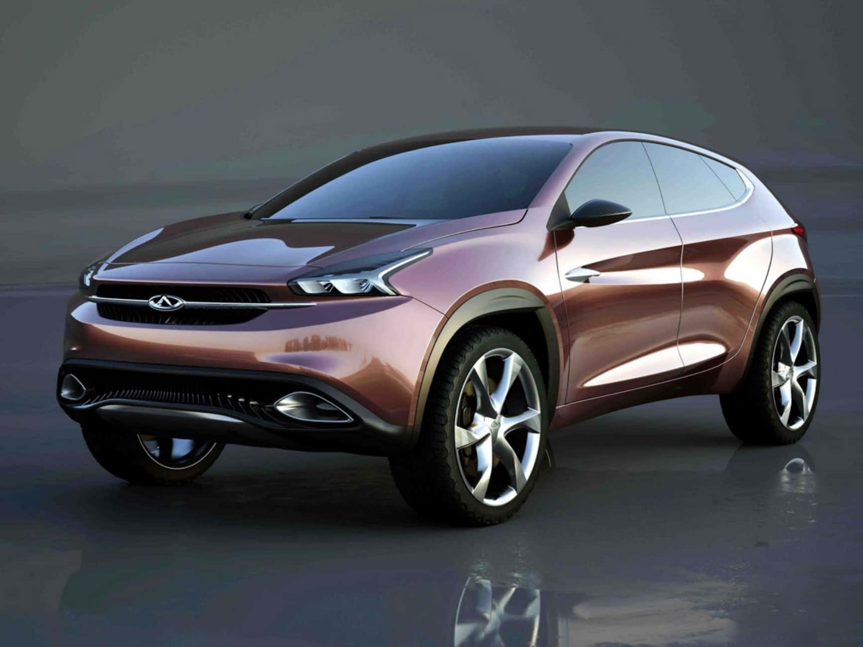 Chery, rose gold, concept SUV, HD Desktop Wallpaper