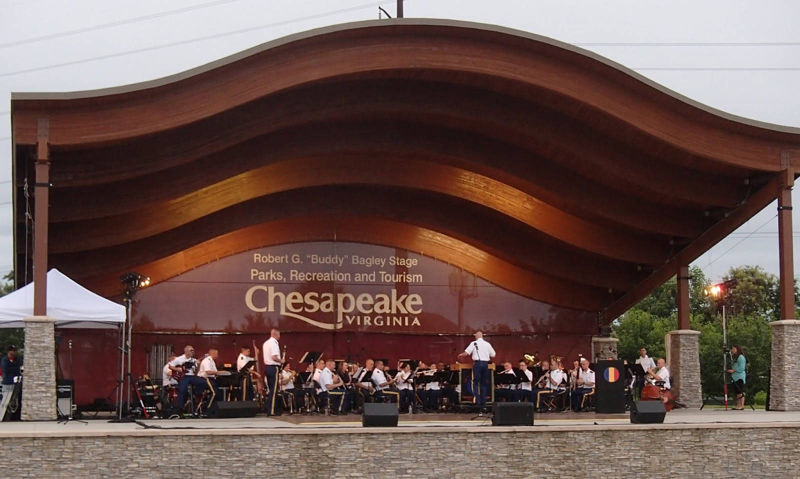 Chesapeake, tourist landmarks, wooden stage, HD Desktop Wallpaper