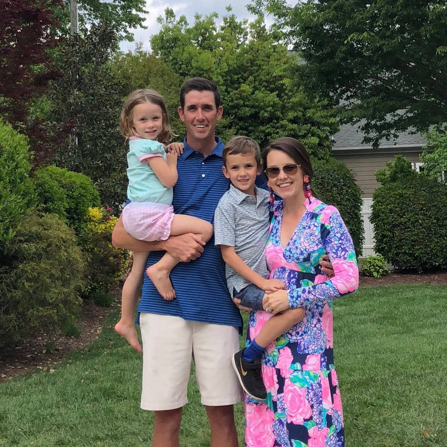 Chesson Hadley, family, grassy lawn, HD Desktop Wallpaper