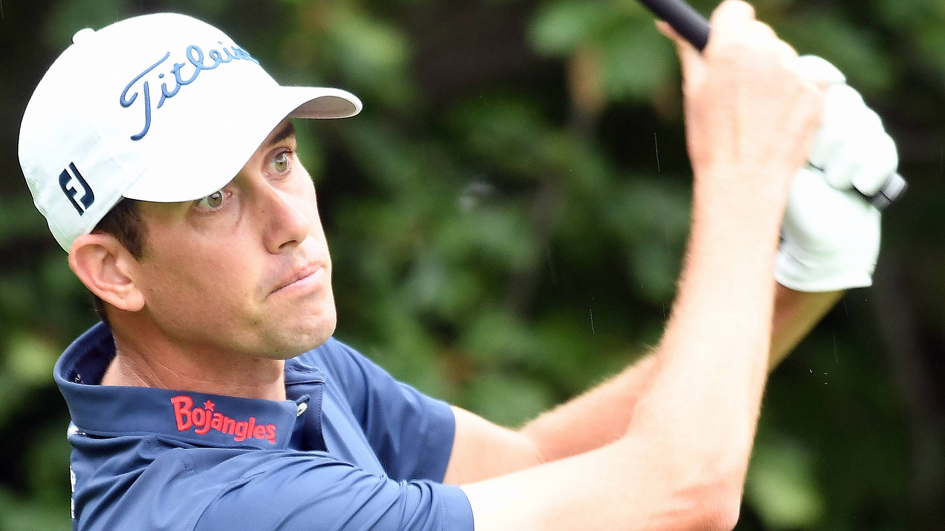 Chesson Hadley, white Titleist cap, blue Bojangles shirt, Full HD Desktop Wallpaper