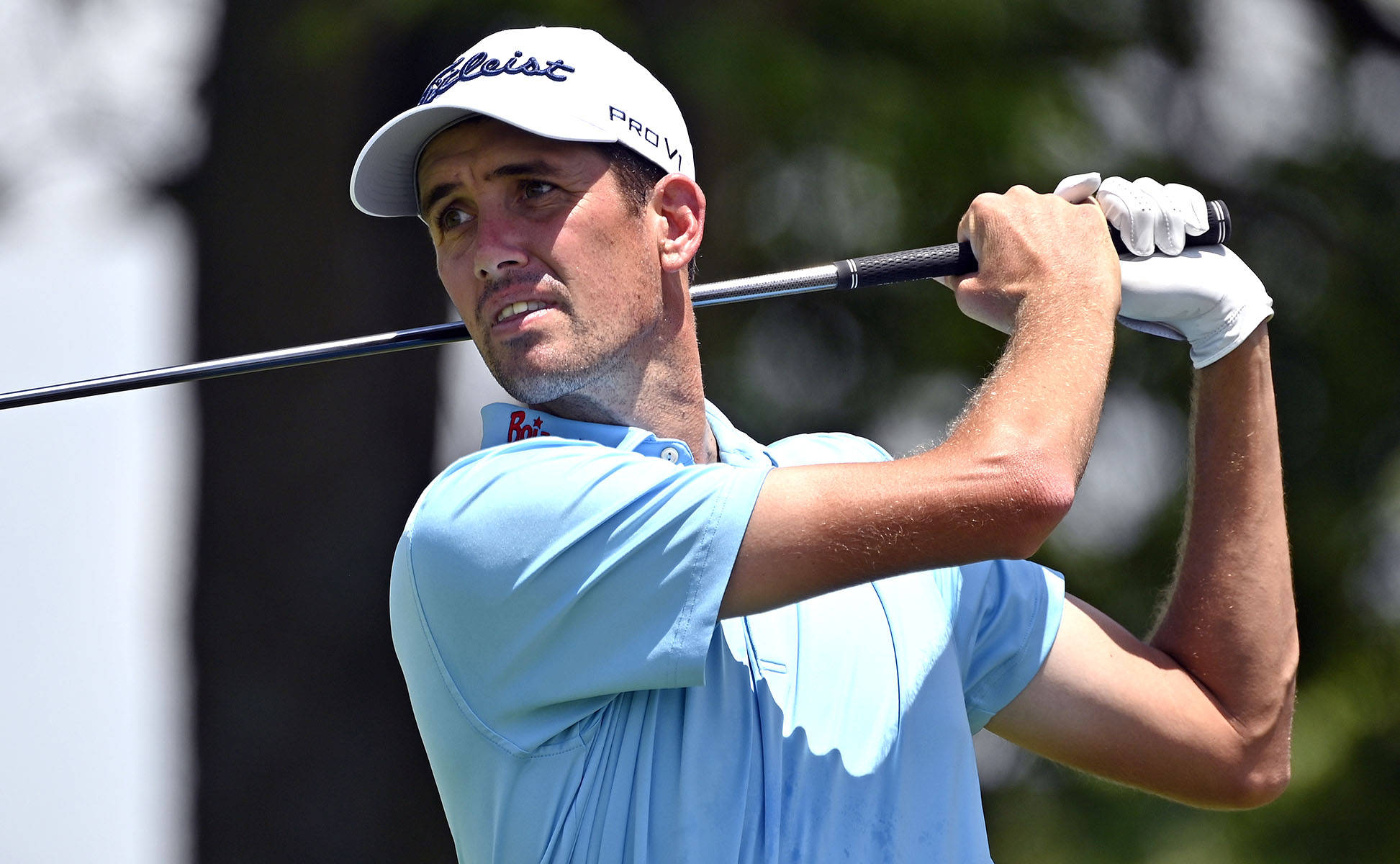 Chesson Hadley, light blue shirt, white cap, Full HD Desktop Wallpaper