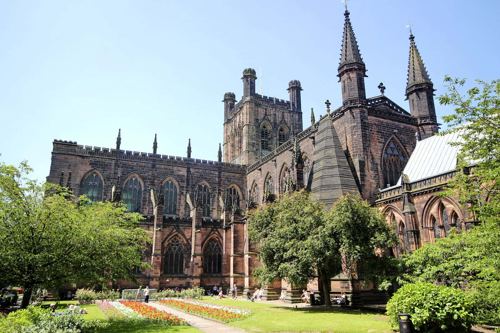 Chester, United Kingdom, gothic cathedral, HD Desktop Wallpaper