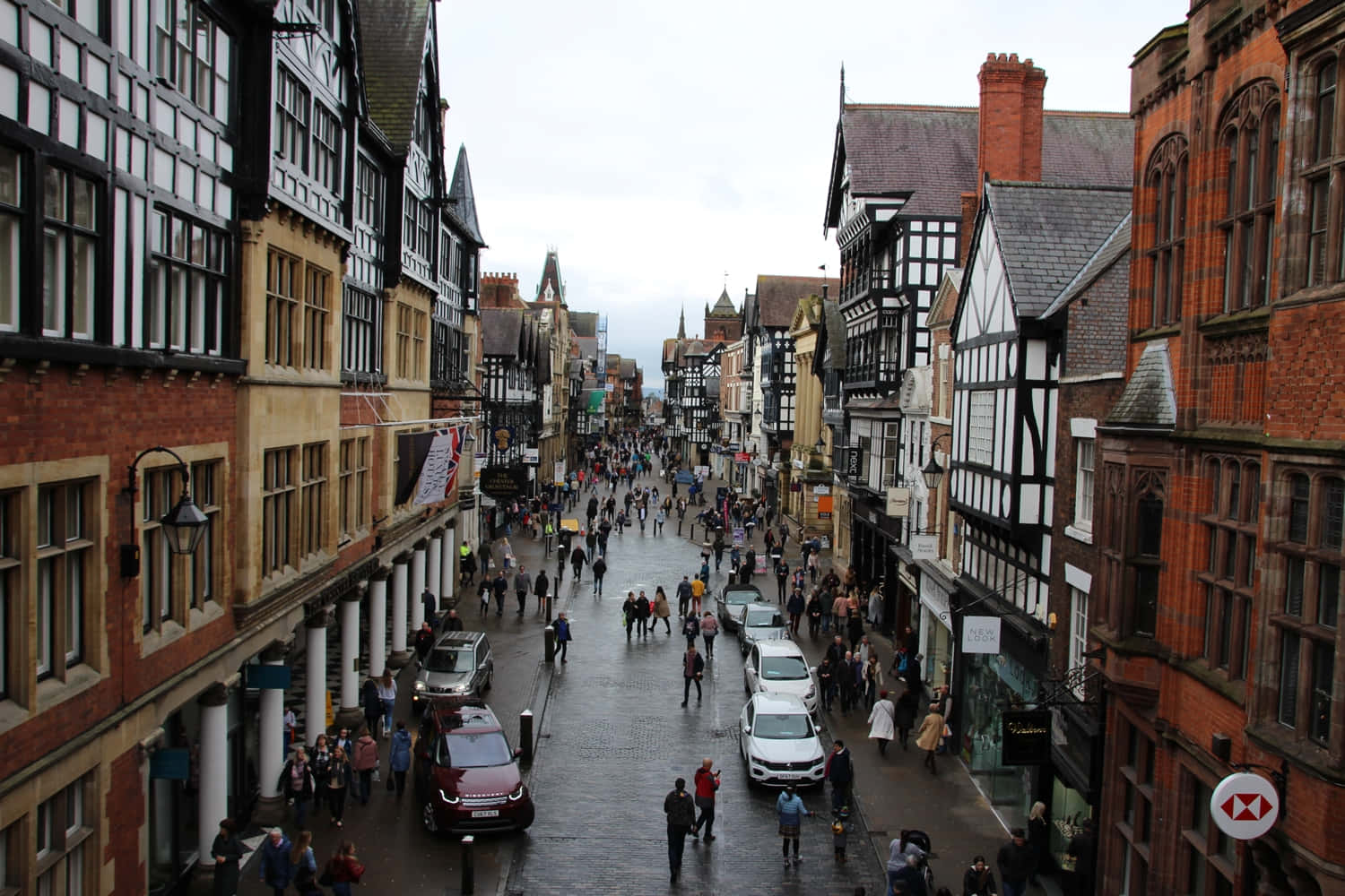 Chester, historic city centre, timber-framed buildings, HD Desktop Wallpaper