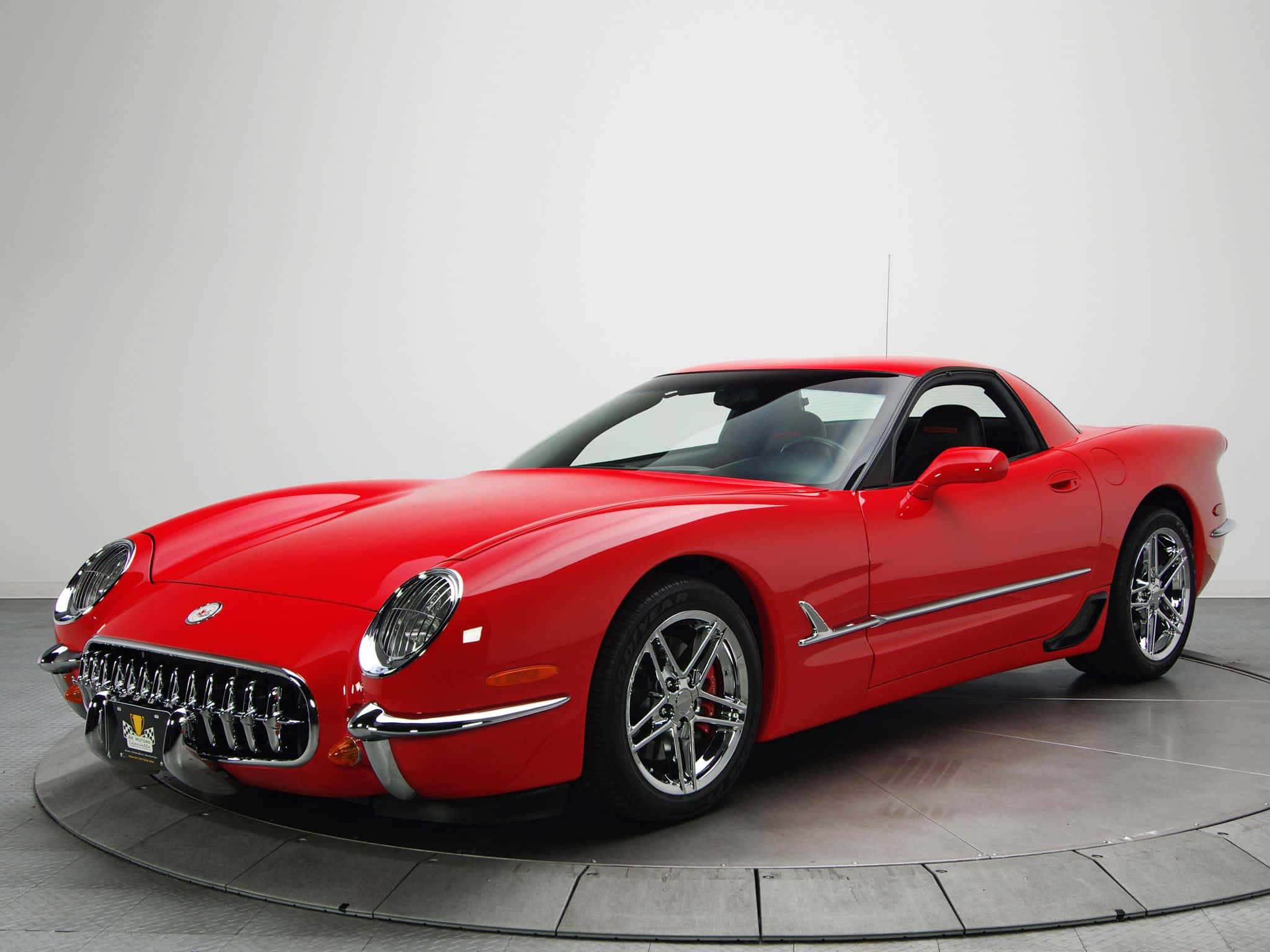 Chevrolet Corvette C5, sleek red, chrome accents, Full HD Desktop Wallpaper