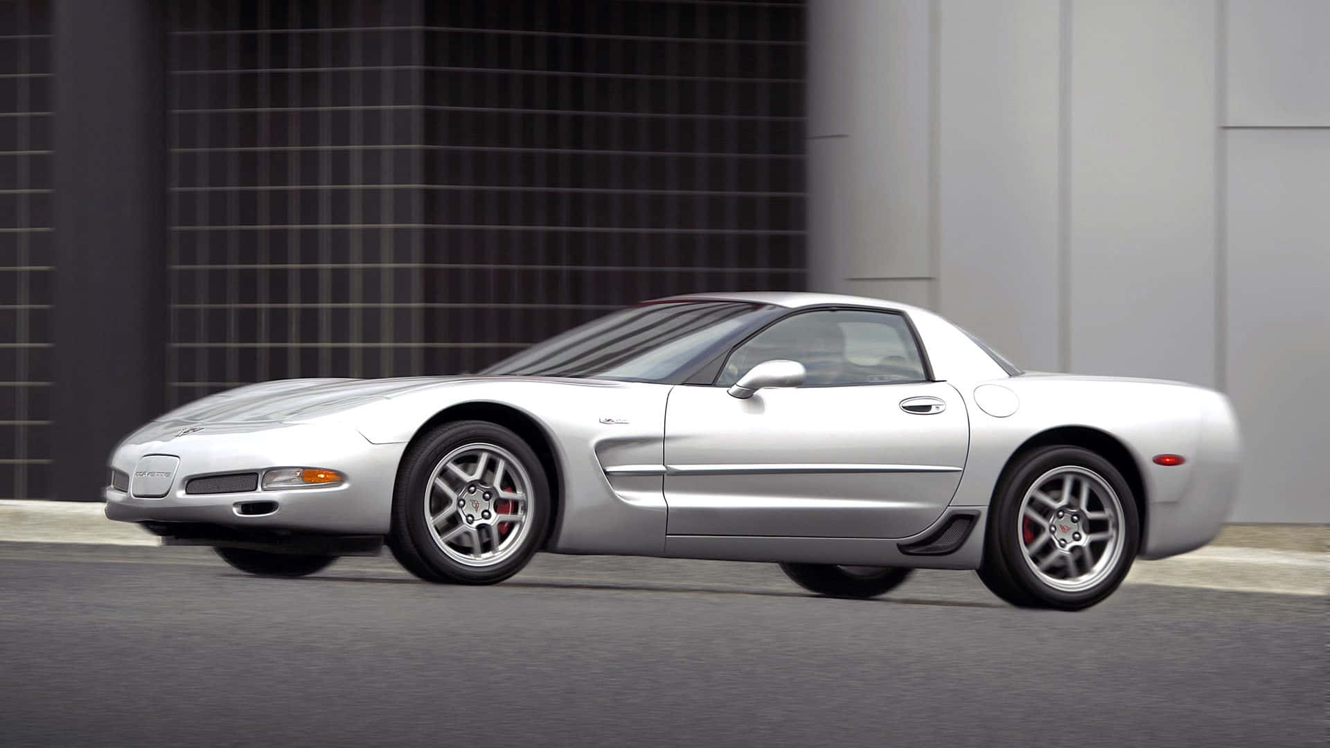 Chevrolet Corvette C5, sleek, silver, Full HD Desktop Wallpaper