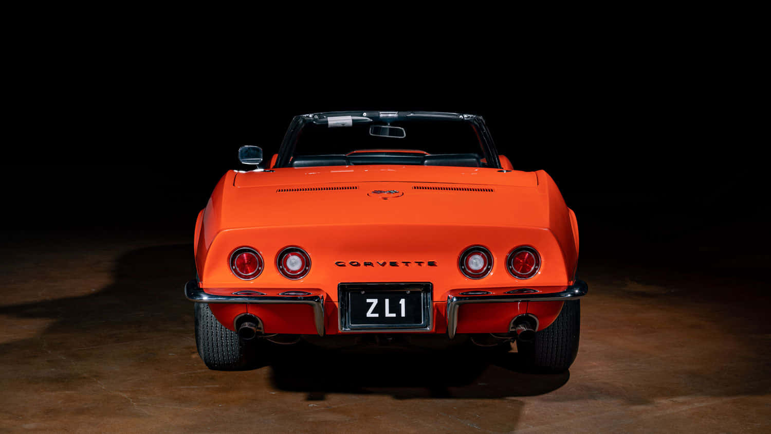 Chevrolet Corvette ZL1, orange, convertible, HD Desktop Wallpaper