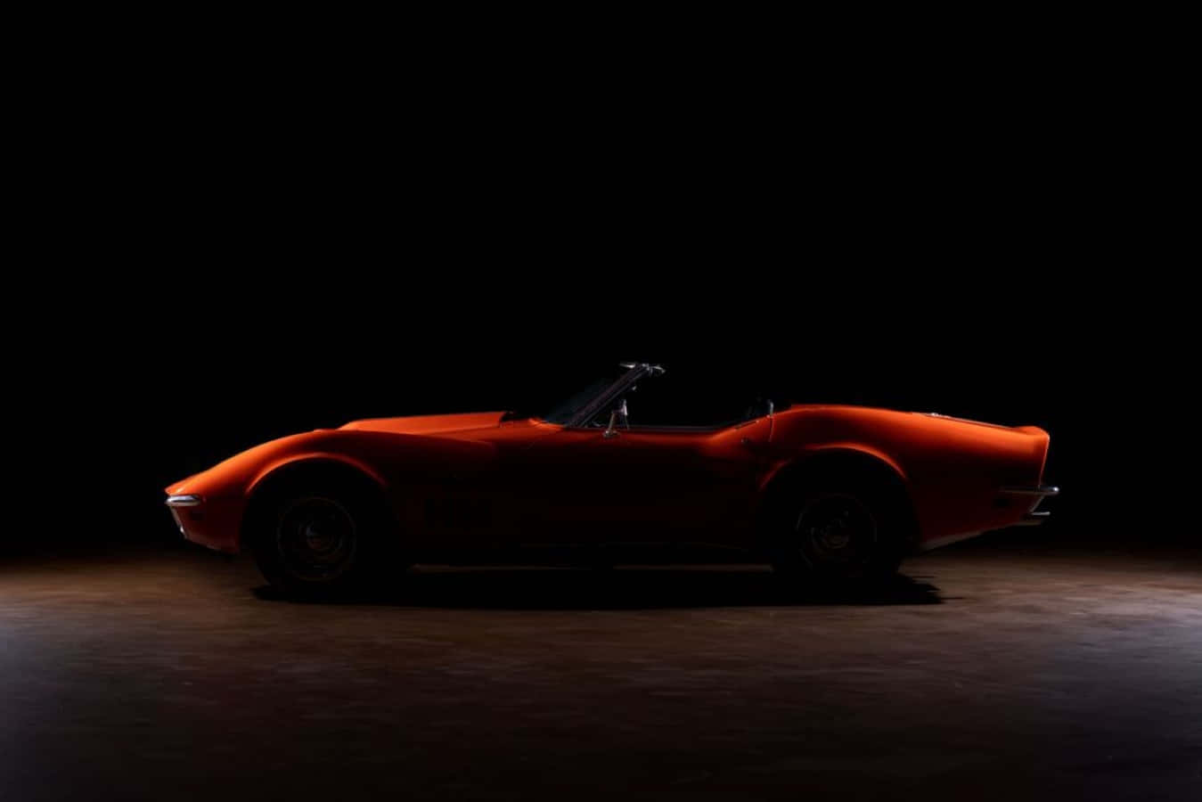Chevrolet Corvette ZL1, orange, convertible, HD Desktop Wallpaper